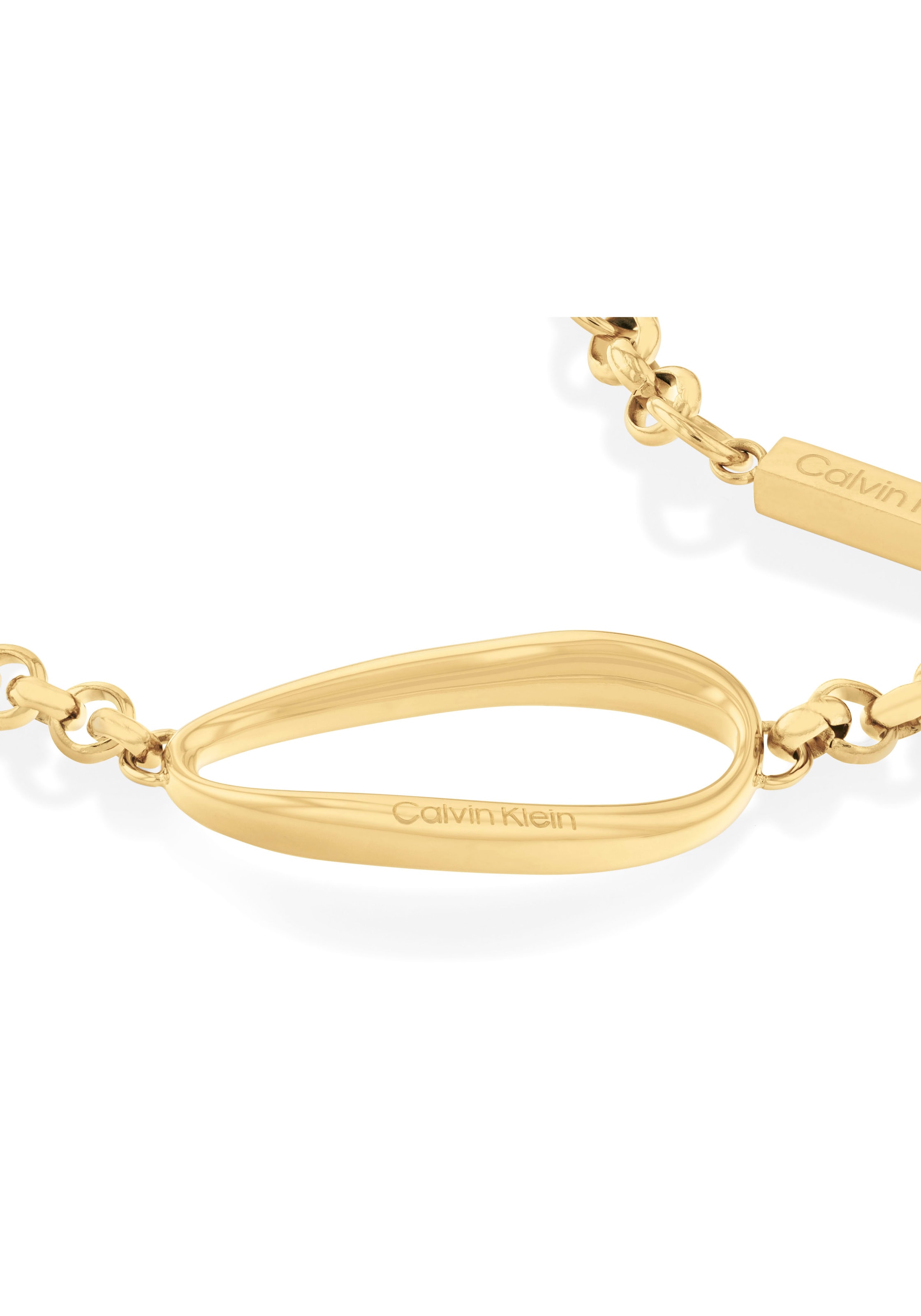 Calvin Klein Armband »Schmuck Edelstahl Armschmuck Erbskette SCULPTURAL«