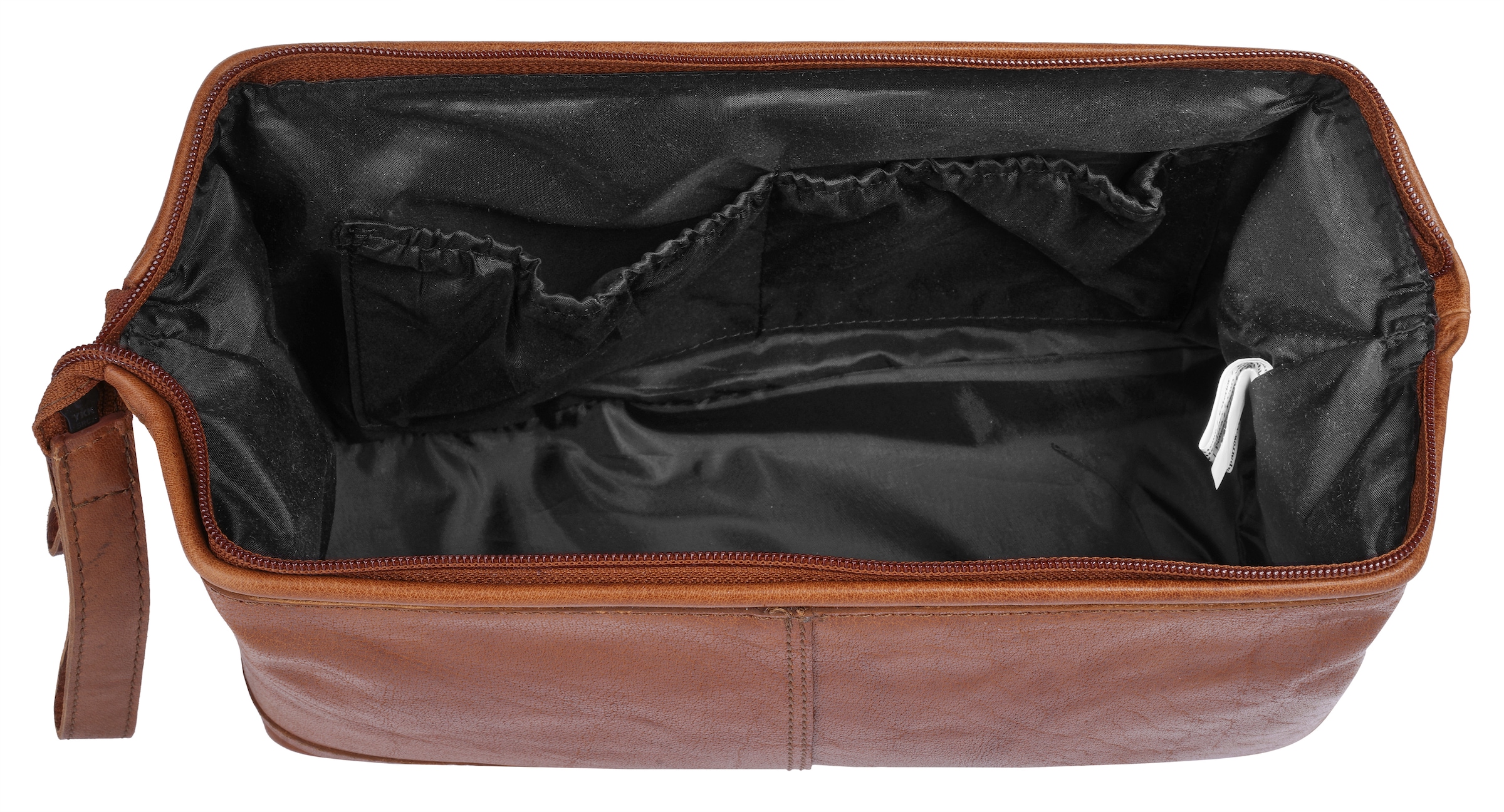 Spikes & Sparrow Kulturbeutel »TOILETRY BAG«, echt Leder