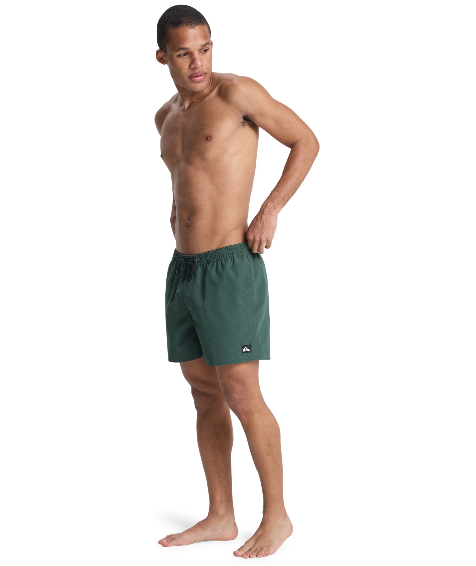Quiksilver Short de bain »EVERYDAY VOLLEY 15« apparence unie, avec détails contrastés, coupe droite