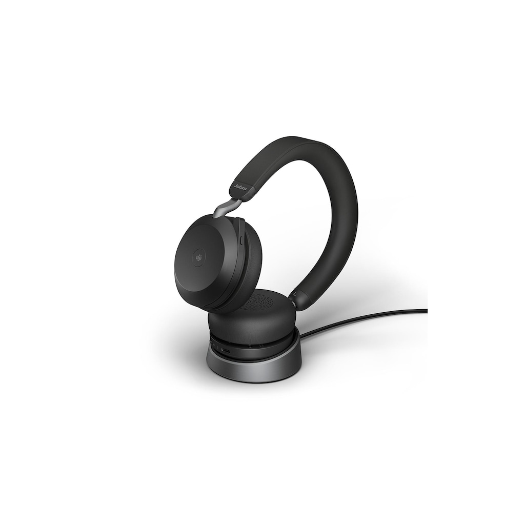 Jabra Headset »Evolve2 75 Duo MS«, Active Noise Cancelling (ANC)