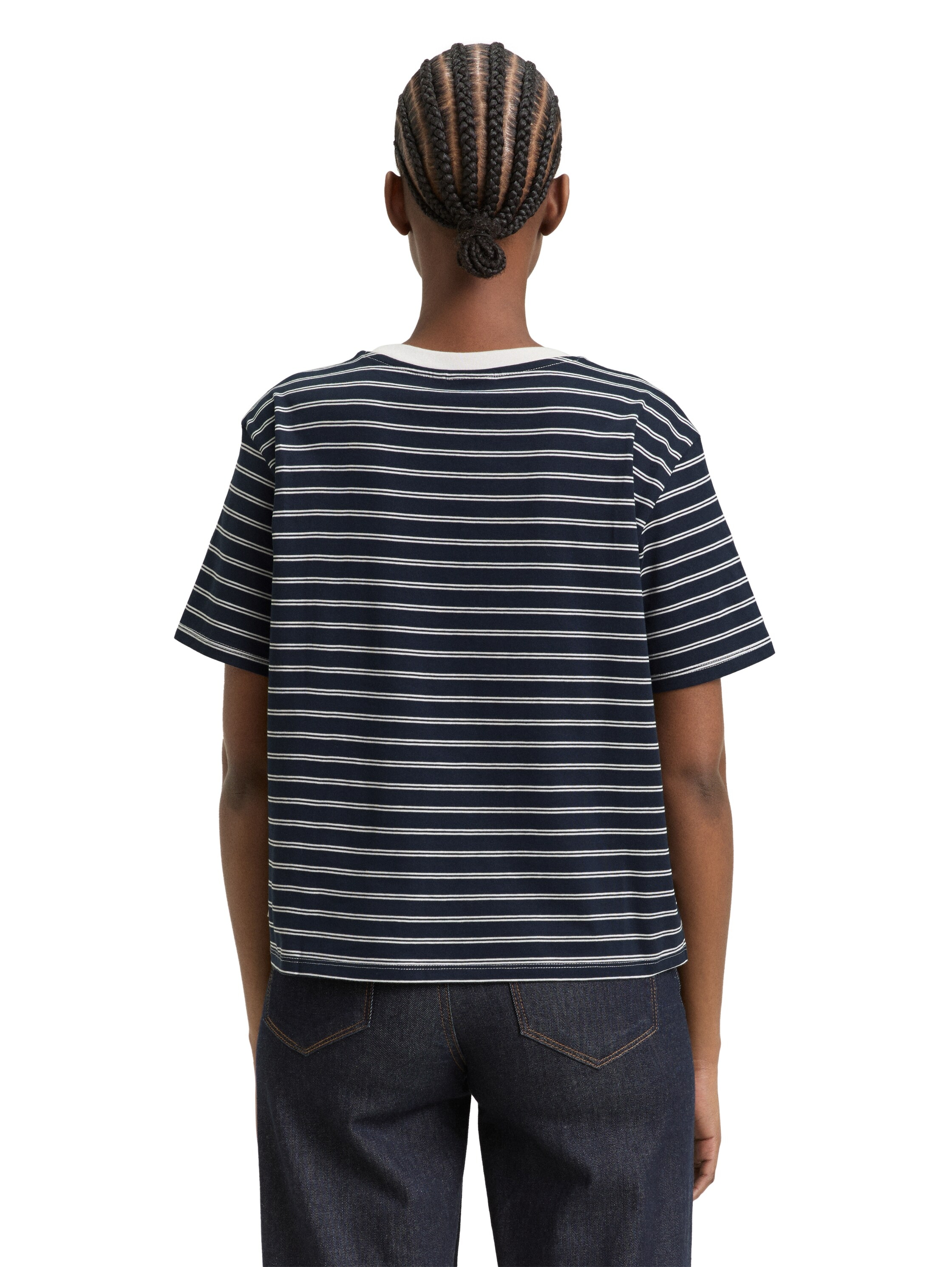TOM TAILOR Denim T-shirt avec motif à rayures