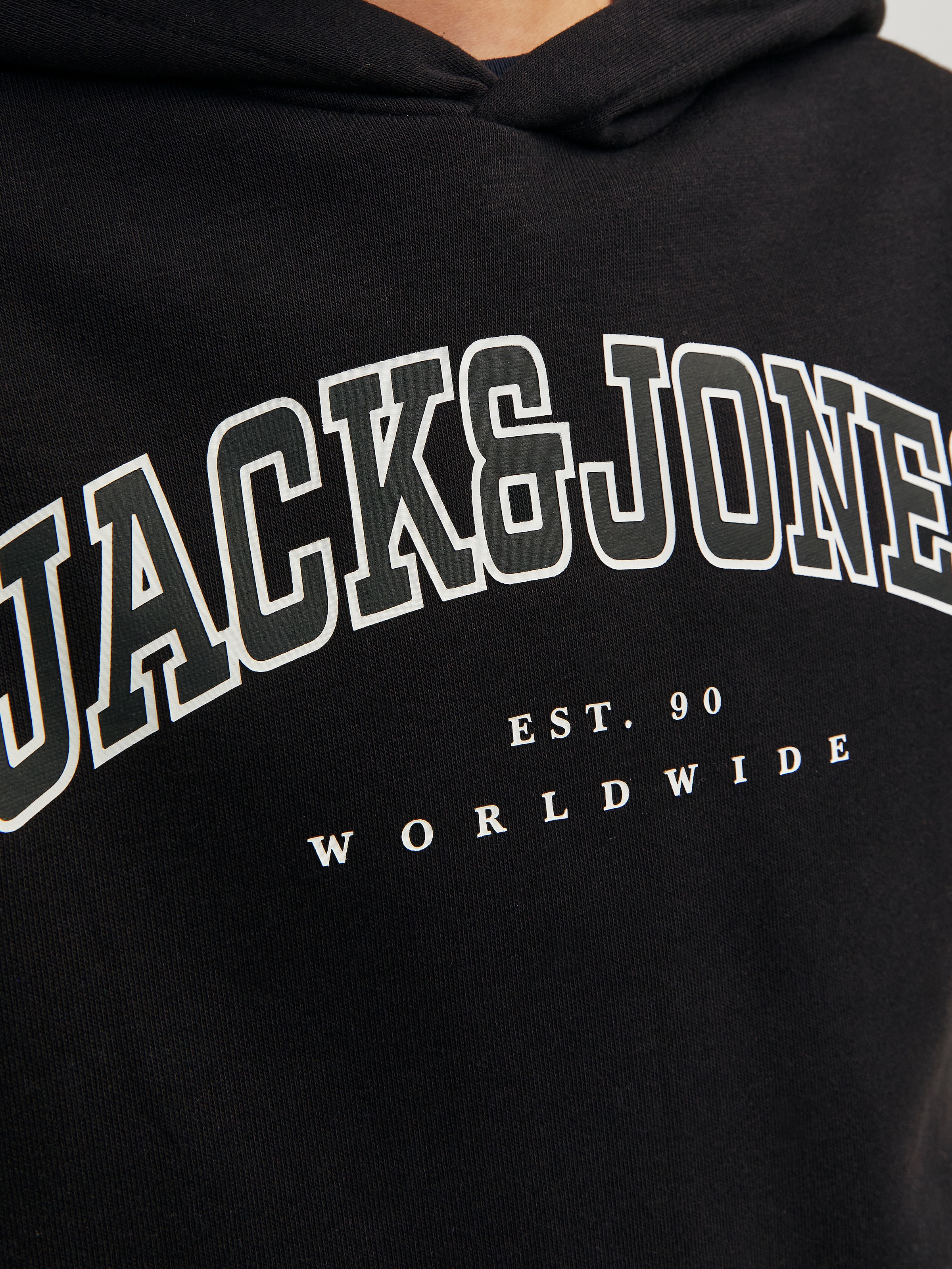 Jack & Jones Junior Kapuzensweatshirt »JJECALEB VARSITY SWEAT HOOD NOOS JNR«