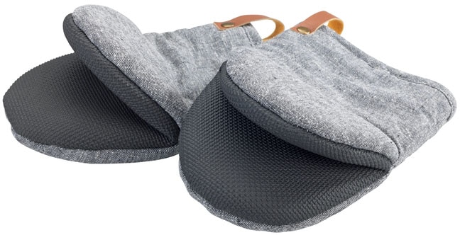 WENKO Topfhandschuhe »Modell Ada Mini«, (Set, 2 tlg.), kleine Ofenhandschuhe, Handflächen aus Neopren, Baumwollinnenseite