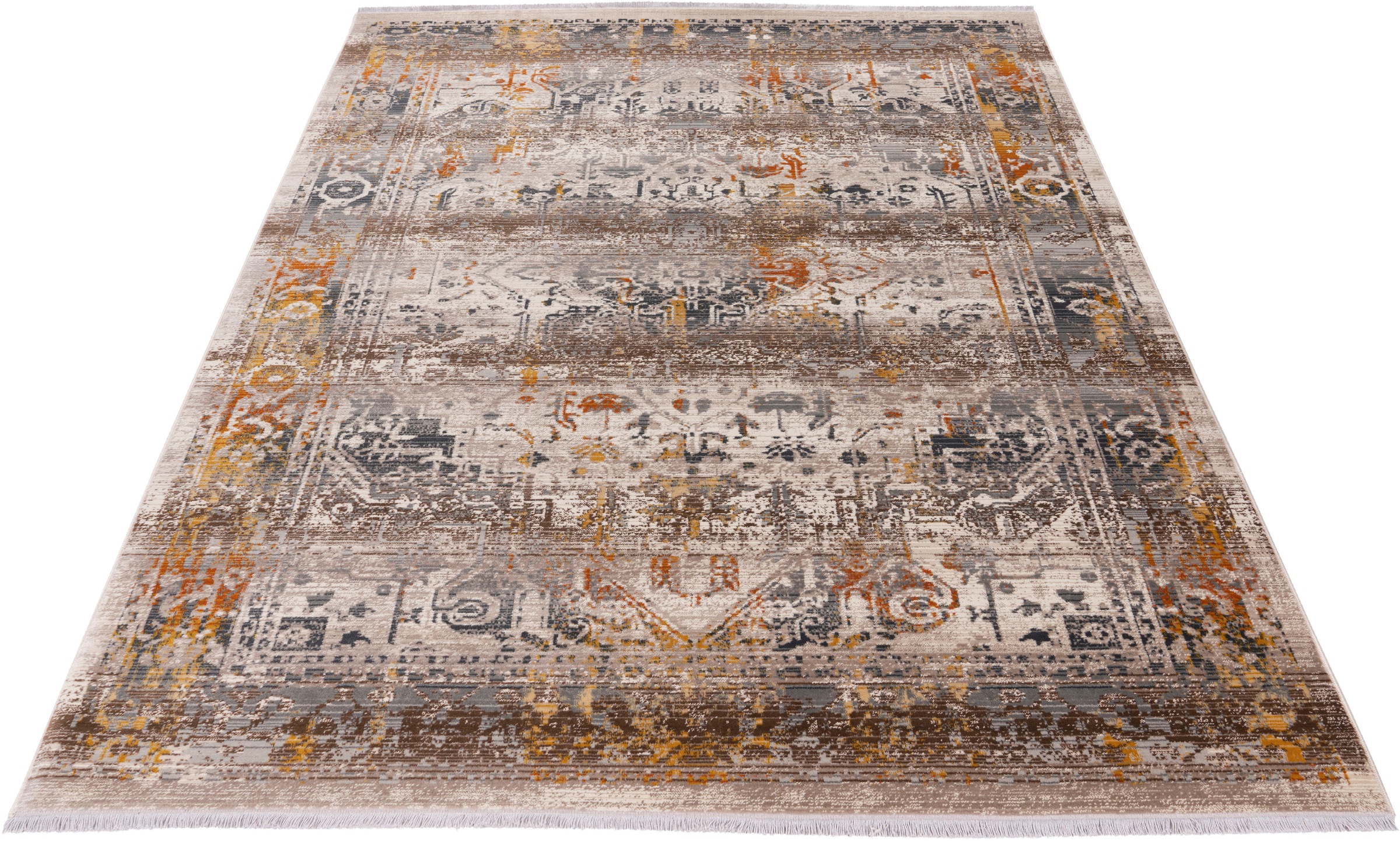 Image of Obsession Teppich "My Inca 357" rechteckig 6 mm Höhe Kurzflor, Orient-Optik, mit Fransen