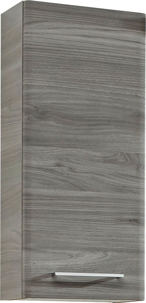 Saphir Armoire suspendue »Quickset 916 Wand-Badschrank 30 cm breit mit 1 Tür, 2 Einlegeböden« Armoire suspendue de salle de bain Sangallo gris imitation horizontale