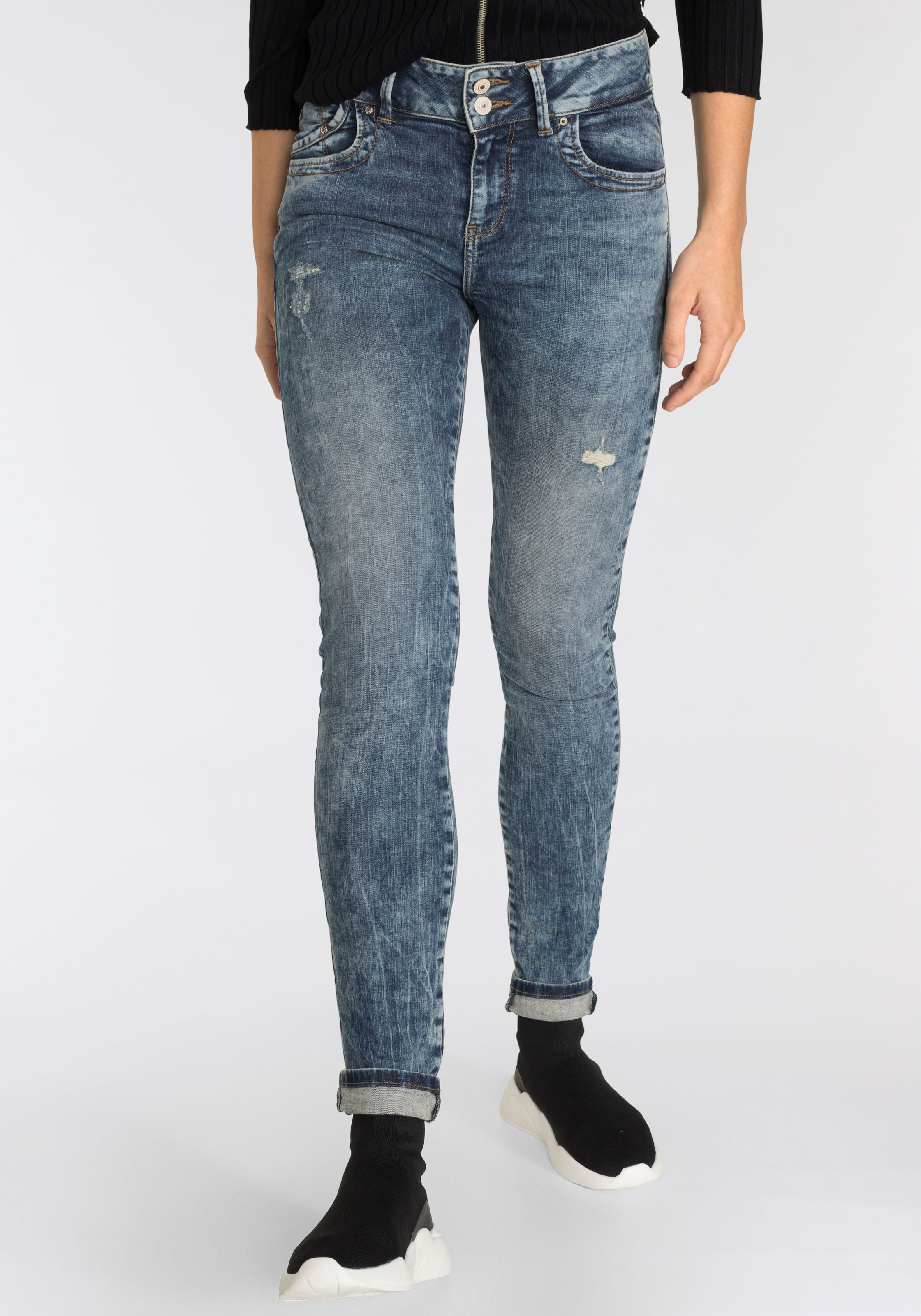♕ LTB Slim-fit-Jeans »MOLLY HIGH SMU«, mit sehr schmalem Bein und hoher  Leibhöhe versandkostenfrei auf
