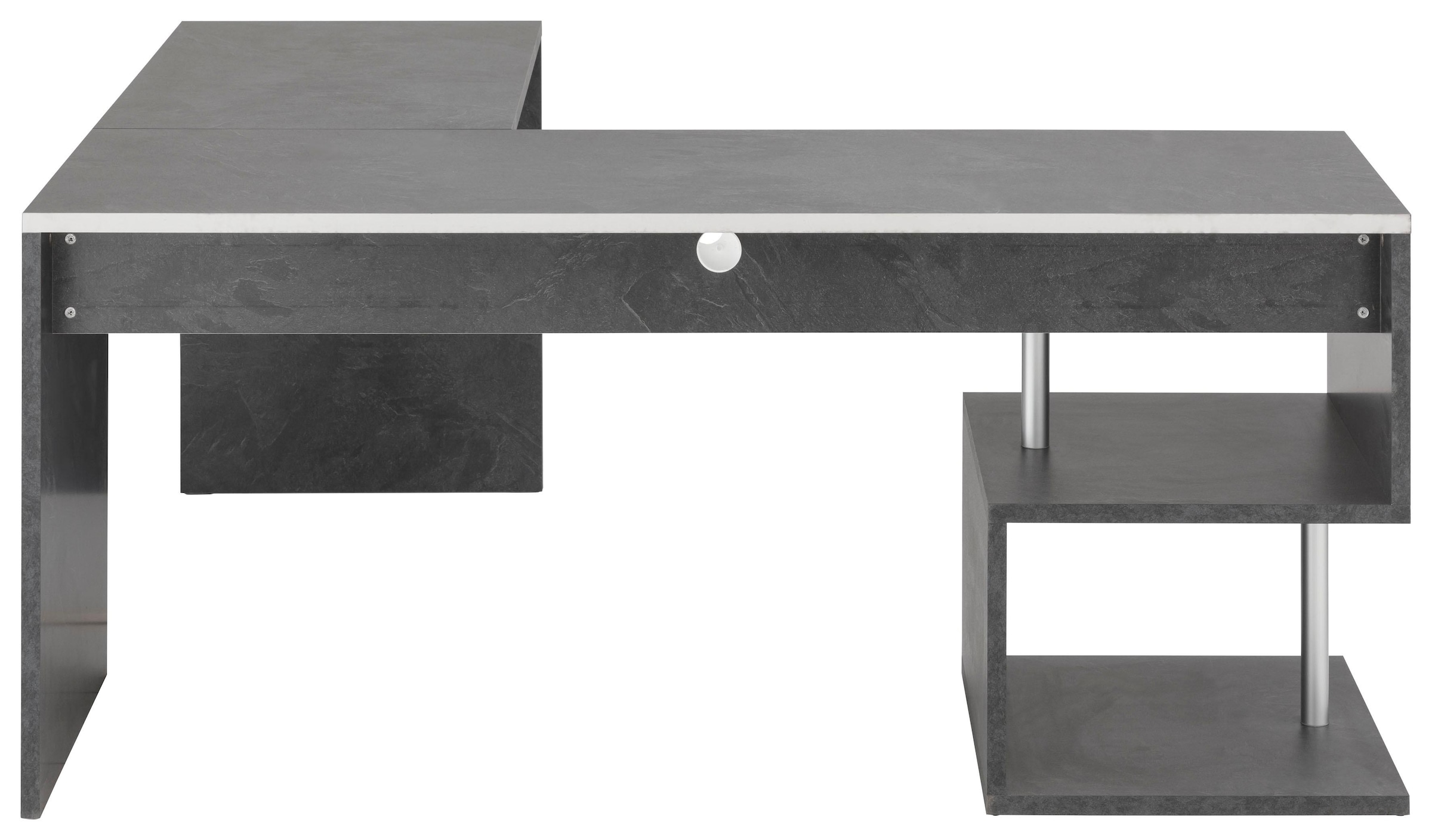 INOSIGN Eckschreibtisch »Esse, Schreibtisch im modernen Design« mit oder ohne Monitoraufsatz Breite 180/160 cm, "Made in Italy"