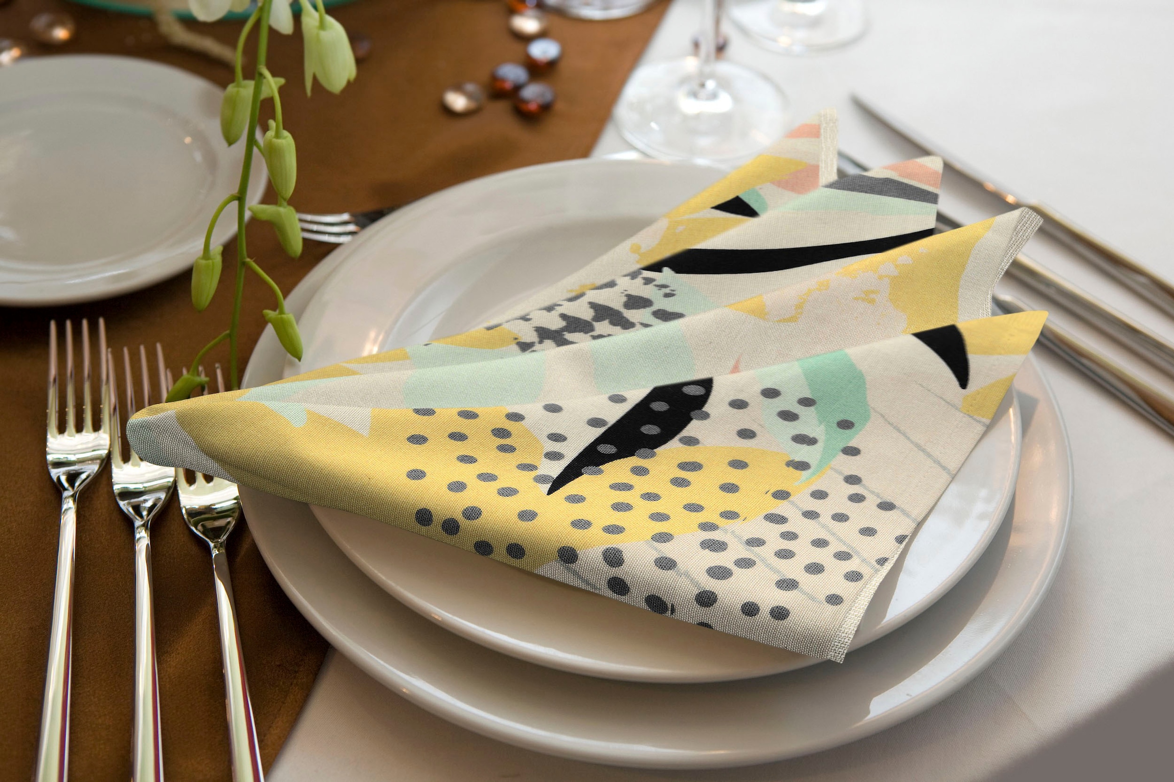 Image of Adam Stoffserviette "Jungle" GOTS organic,zertifiziert durch CERES 0242Made in Germany