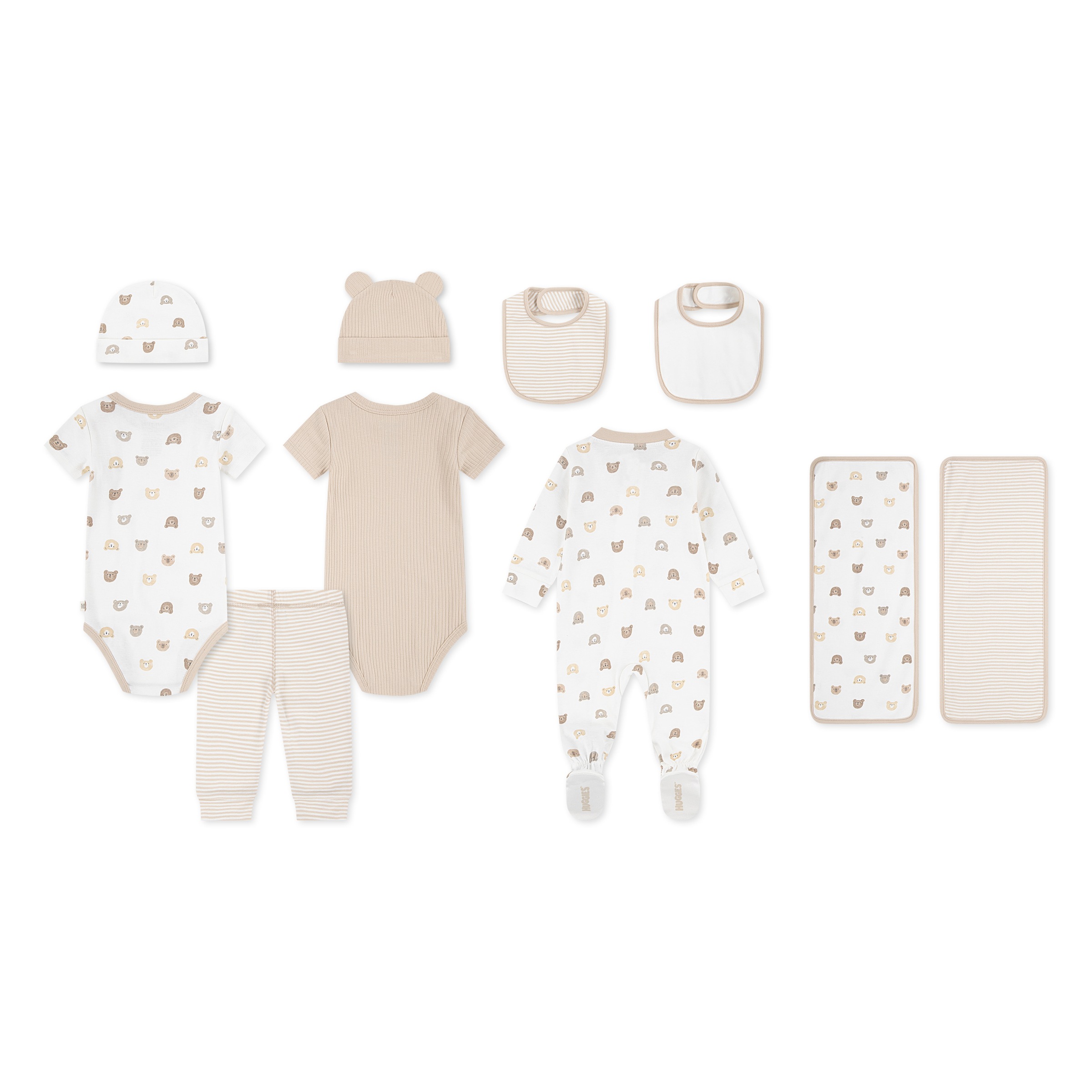 HUGGIES babywear Set cadeau pour nouveau-né »HGHN 10PC GIFT BOX SET« Set, 10 cuis mit Bärchenmotiven