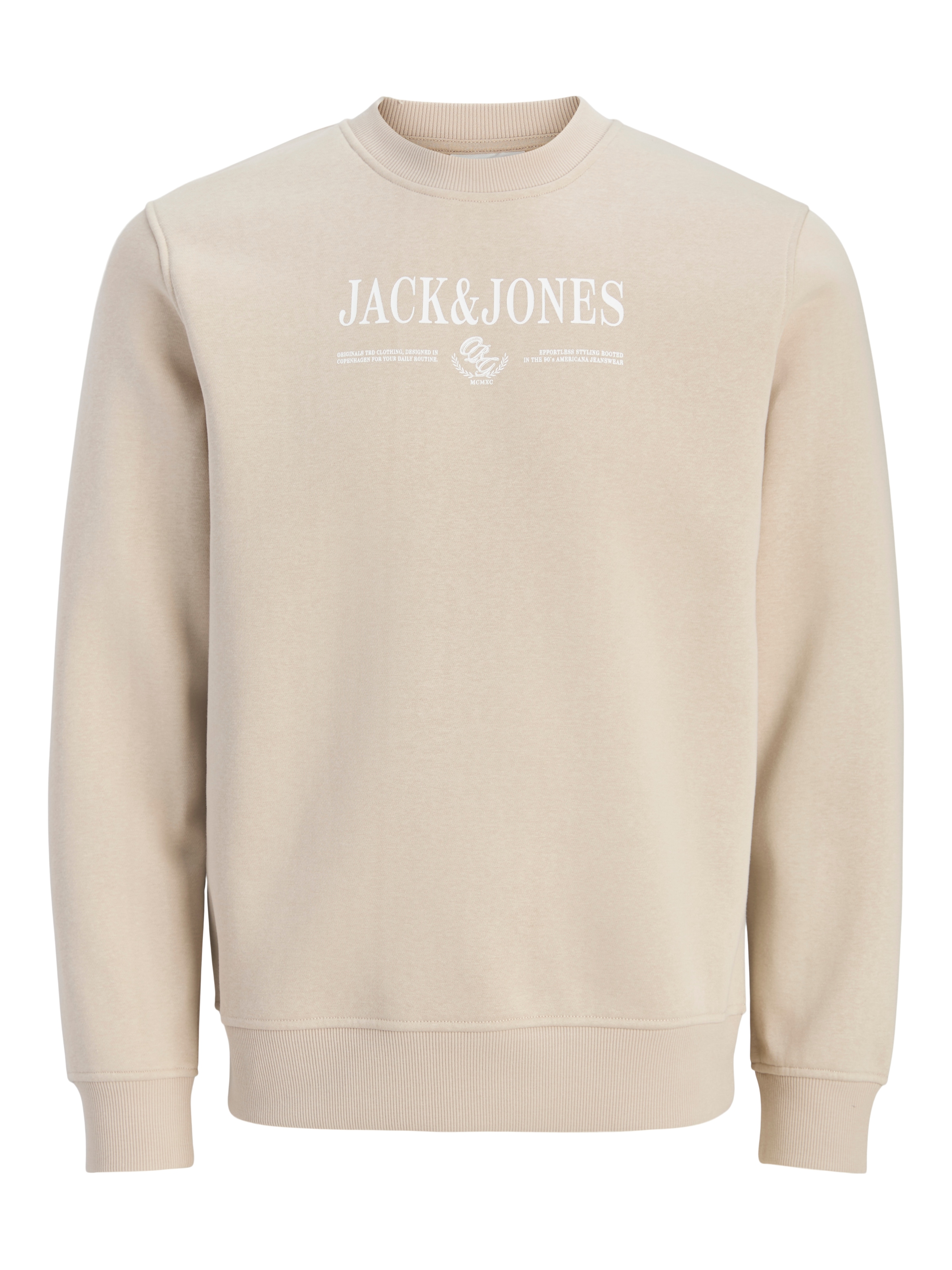 Image of Jack & Jones Sweatshirt "JORFREDERIKSBERG BRANDING SWEAT CN FST", Baumwollmischung, regular fit
