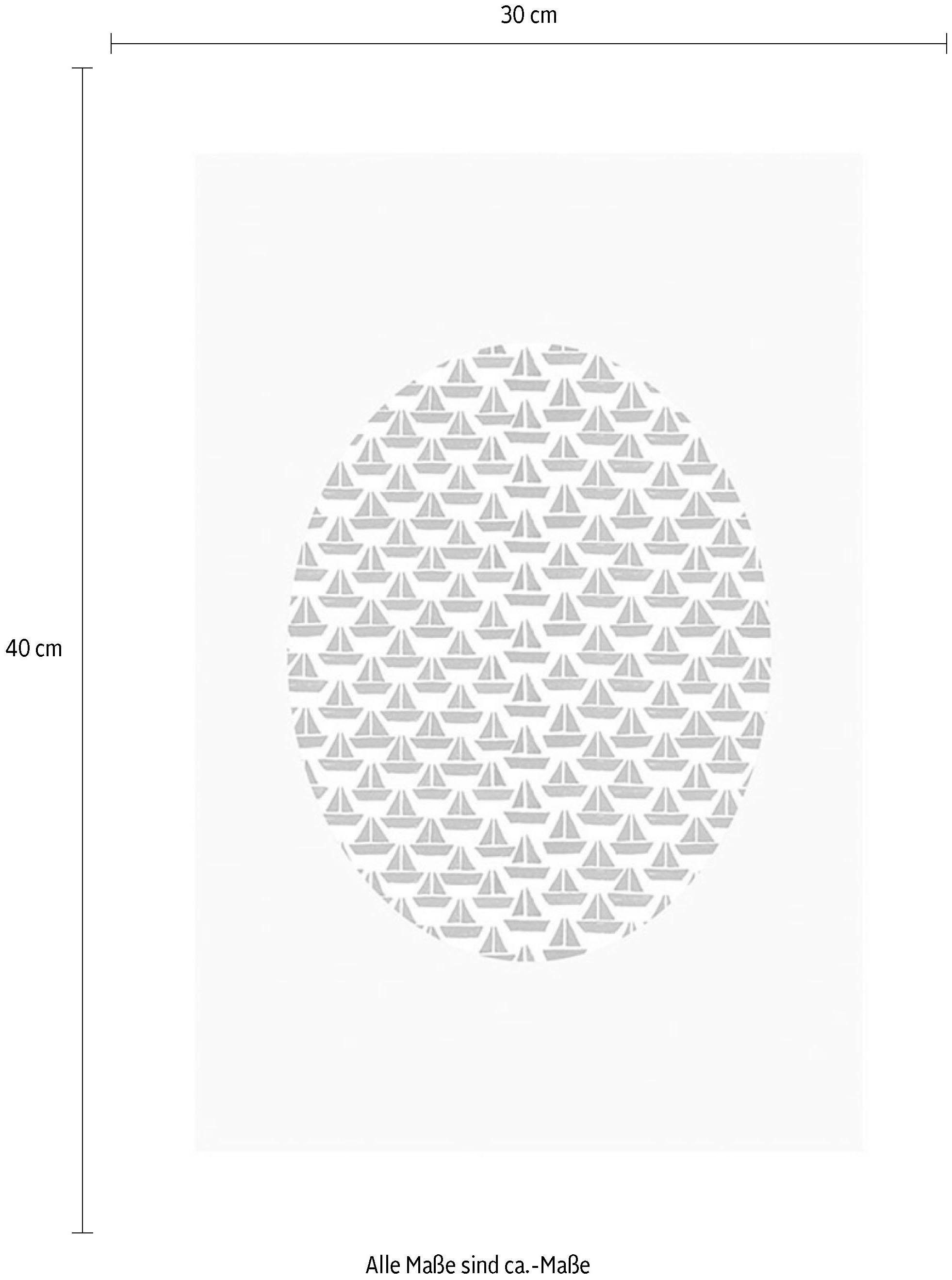 Komar Image »Shelly Patterns Aqua« 1 cuis tlg. Wandbild zur Dekoration - ohne Rahmen