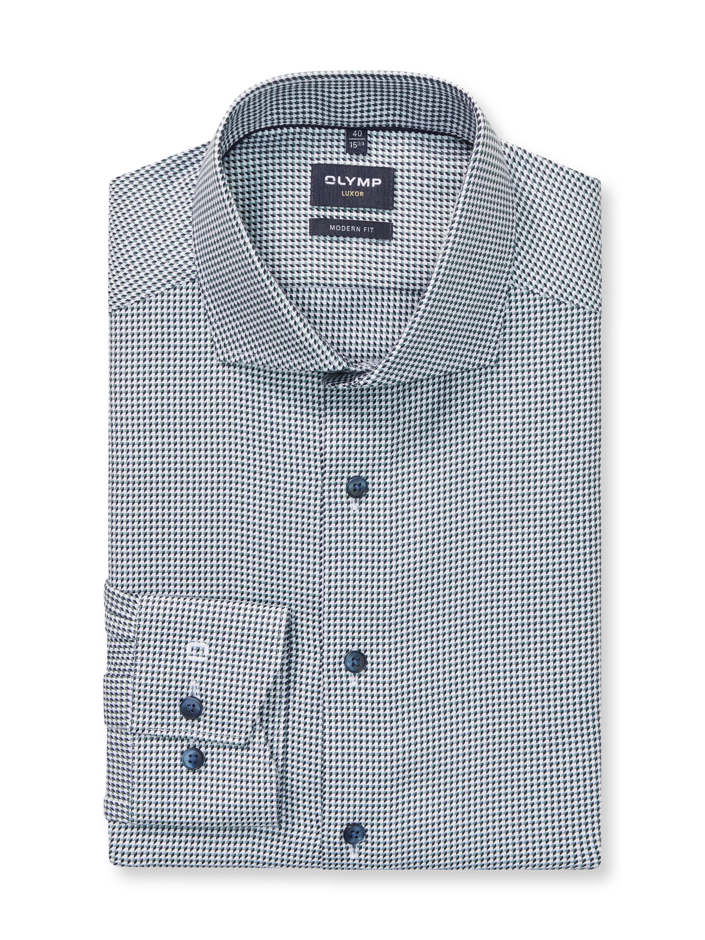 Image of OLYMP Businesshemd "Luxor modern fit" mit Muster, Modern Fit, Royla-Kentkragen