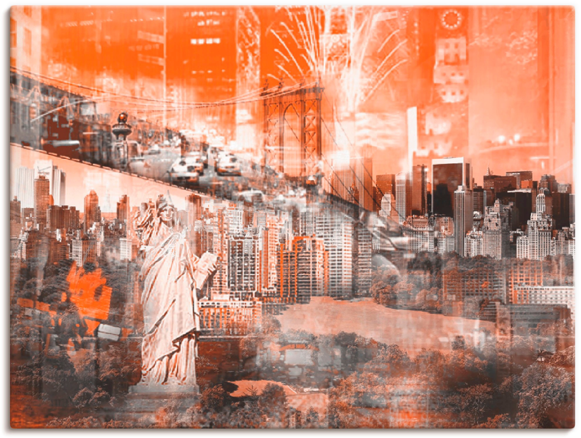 Image of Artland Wandbild »New York Skyline Collage III«, Amerika, (1 St.), in vielen Grössen & Produktarten -Leinwandbild, Poster, Wandaufkleber / Wandtattoo auch für Badezimmer geeignet bei Ackermann Versand Schweiz