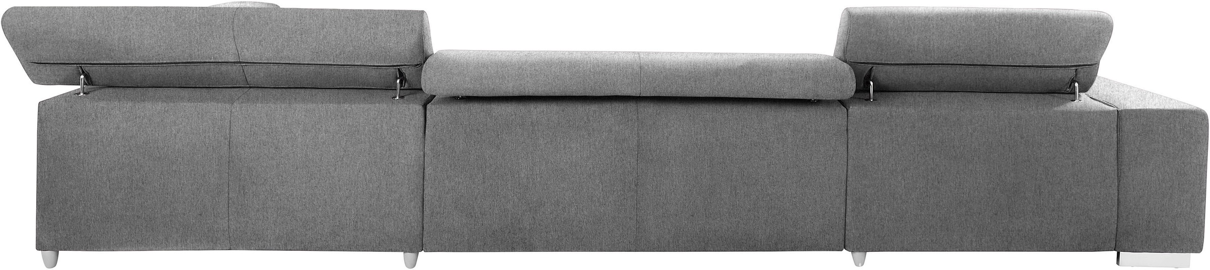 COTTA Wohnlandschaft »Orion U-Form«, mit Kopfteilverstellung & 6 Nierenkissen