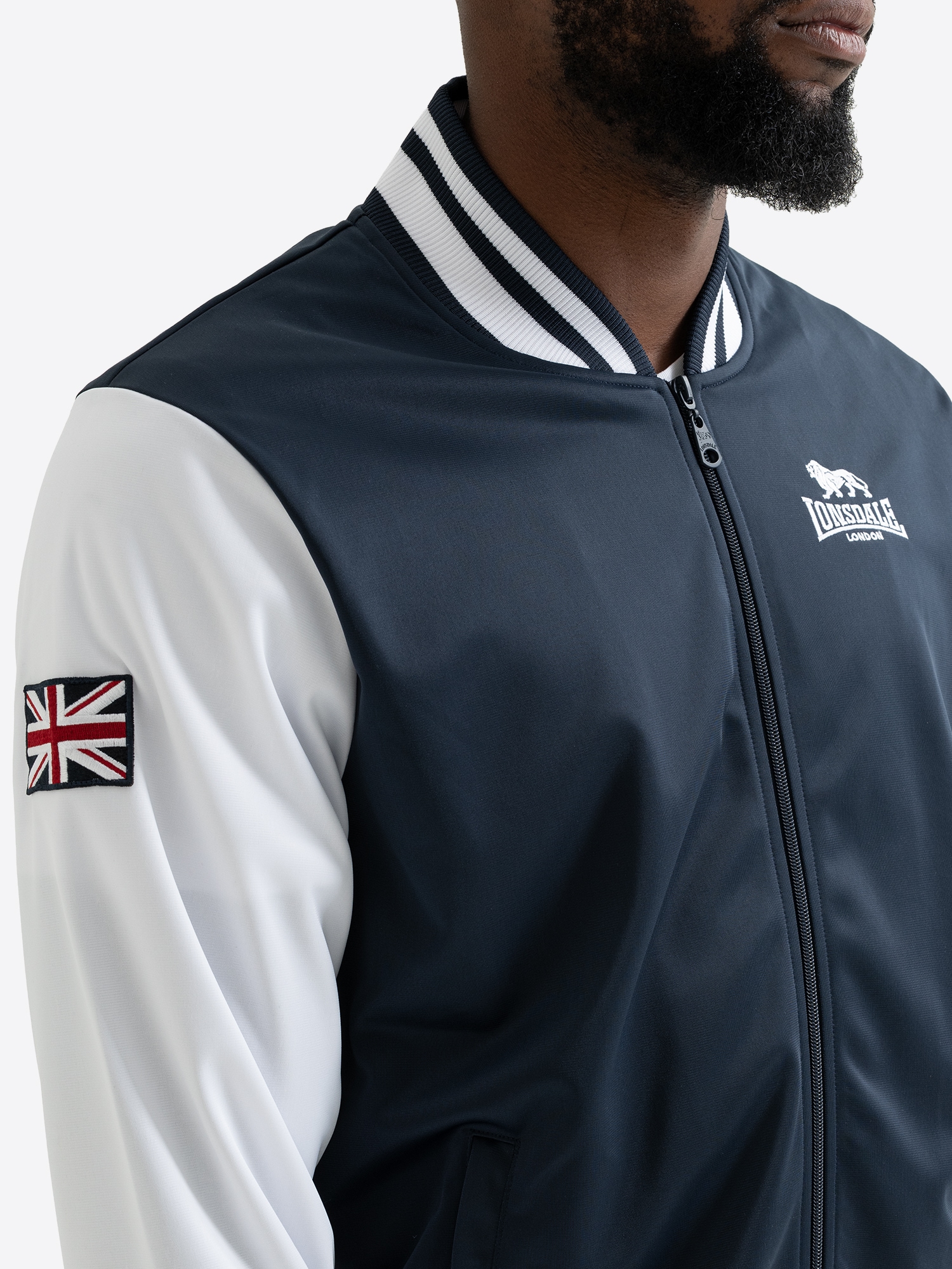 Lonsdale Veste d'entraînement »ELTHAM« avec fermeture éclair, en polyester, coupe normale,
