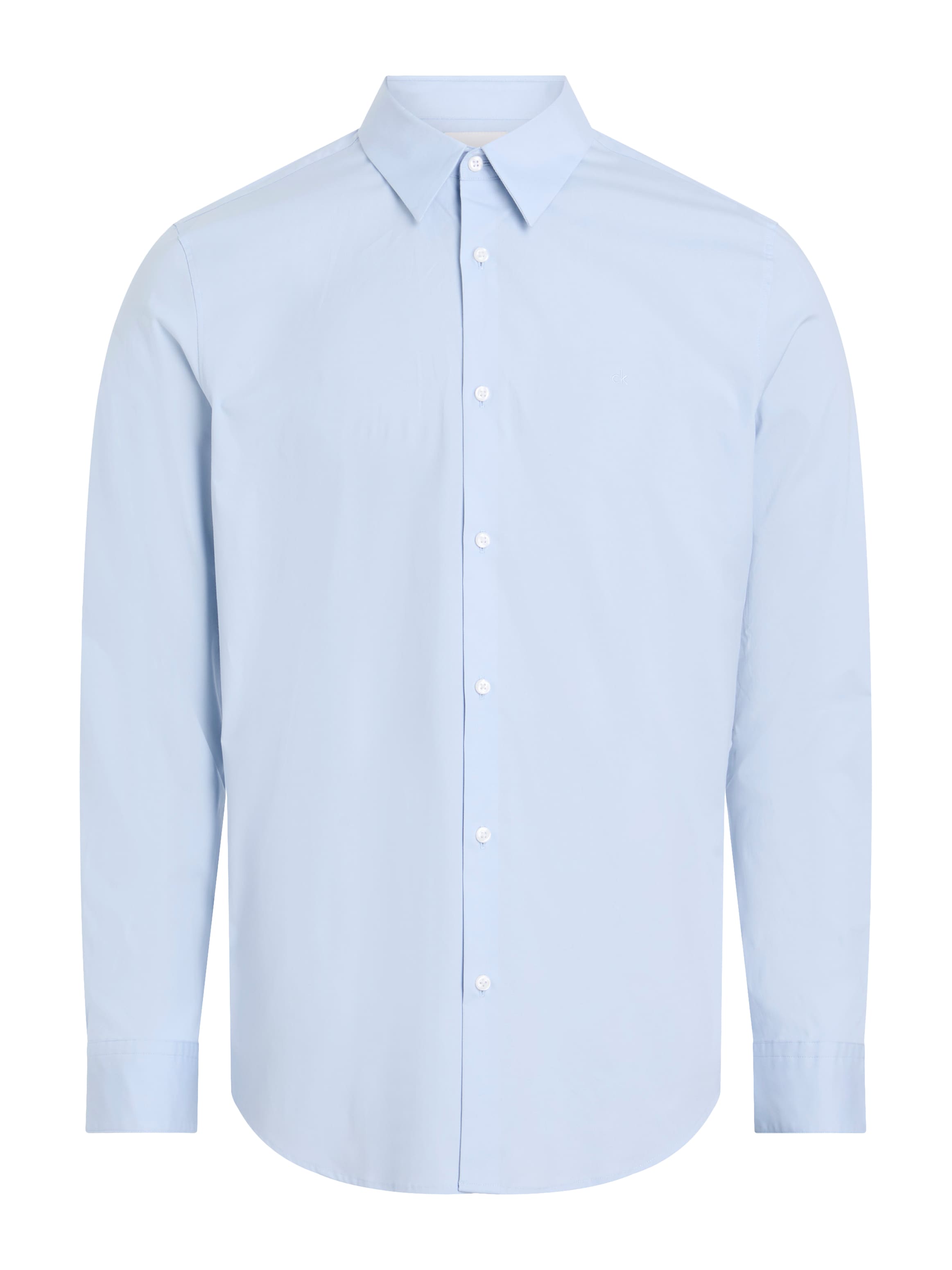 Calvin Klein Langarmhemd »LS SOLID STRETCH SLIM SHIRT«, in Unifarbe