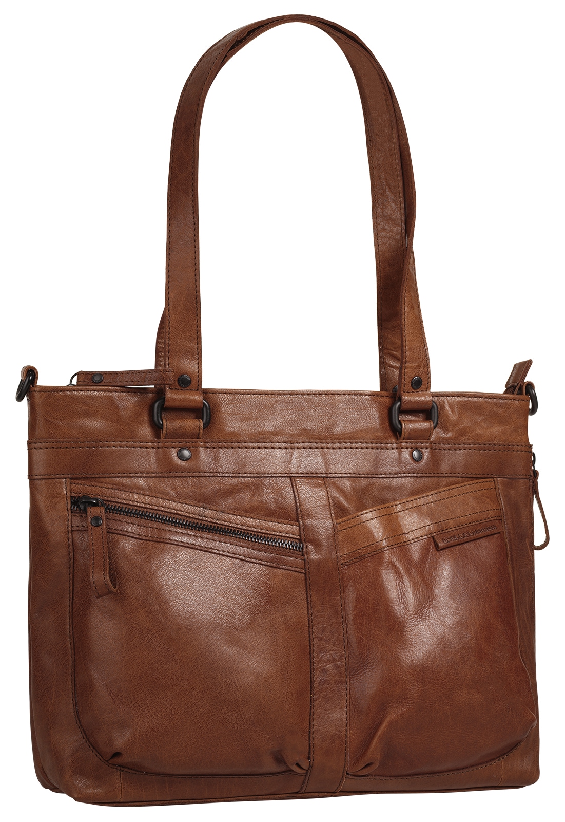 Spikes & Sparrow Shopper, echt Leder