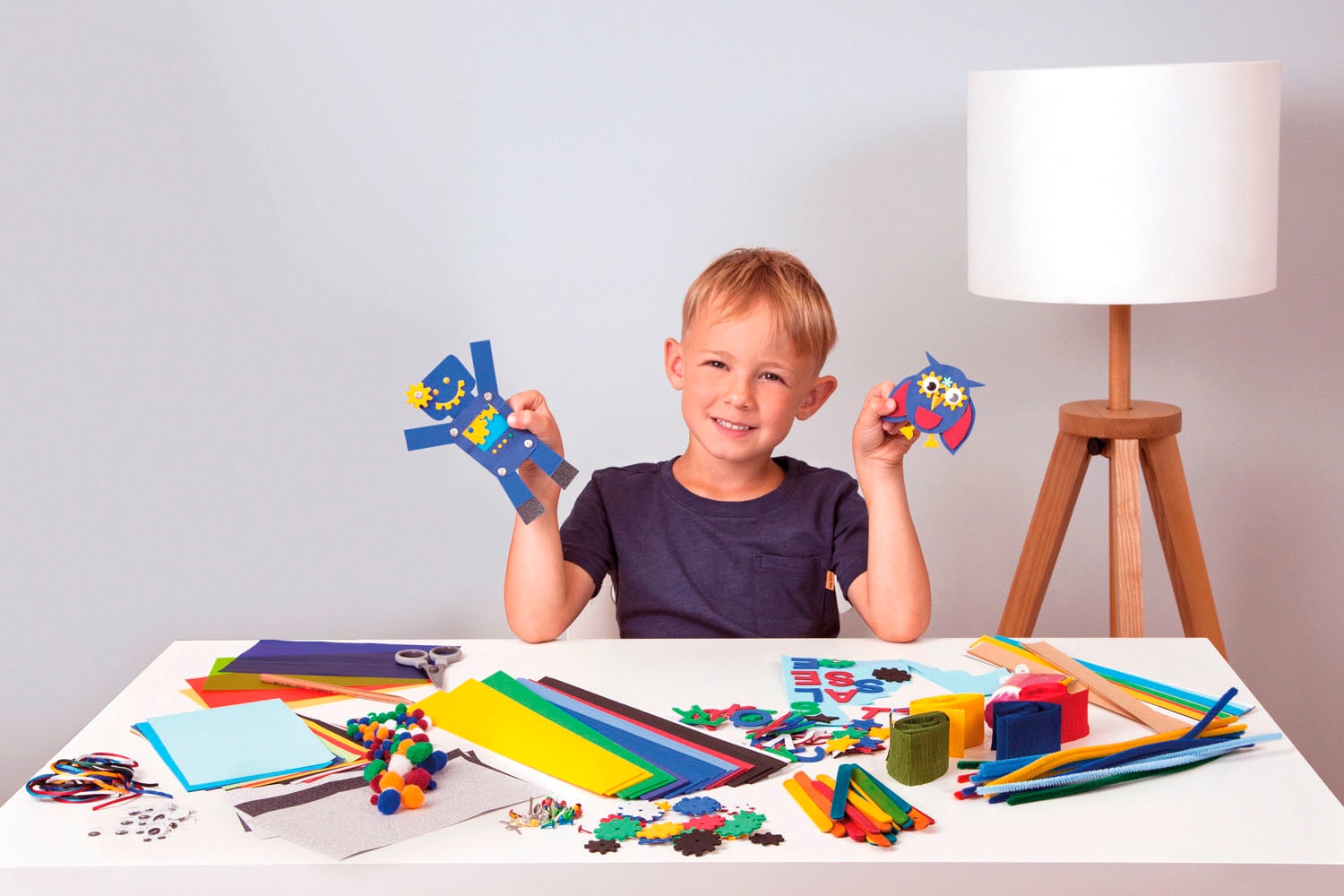 Lena® Set créatif »Bastelkoffer Jumbo, blau«