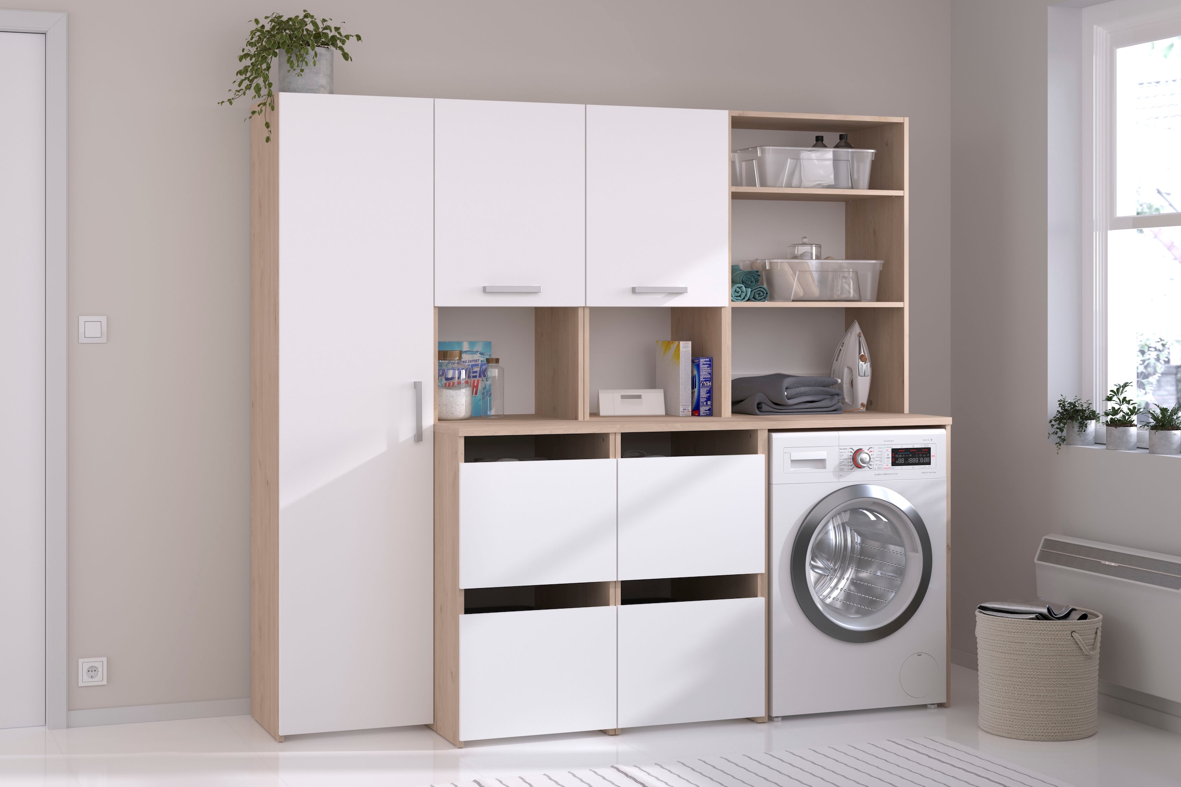 Parisot Mehrzweckschrank-Set »Laundry 3« Set, 3 Stk. tlg.