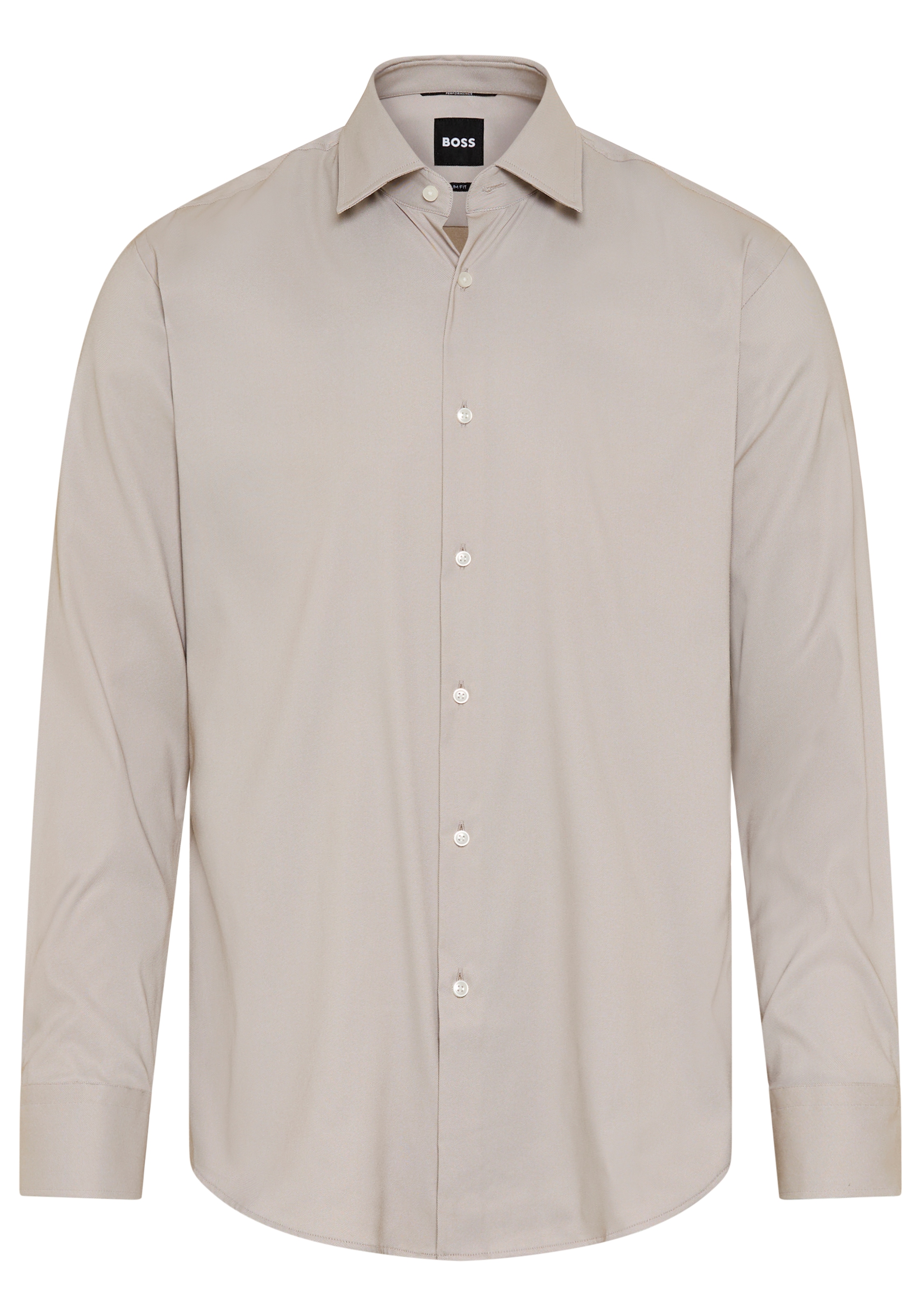 BOSS Businesshemd Slim-Fit, aus funktionalem Stretch-Twill, Kentkragen