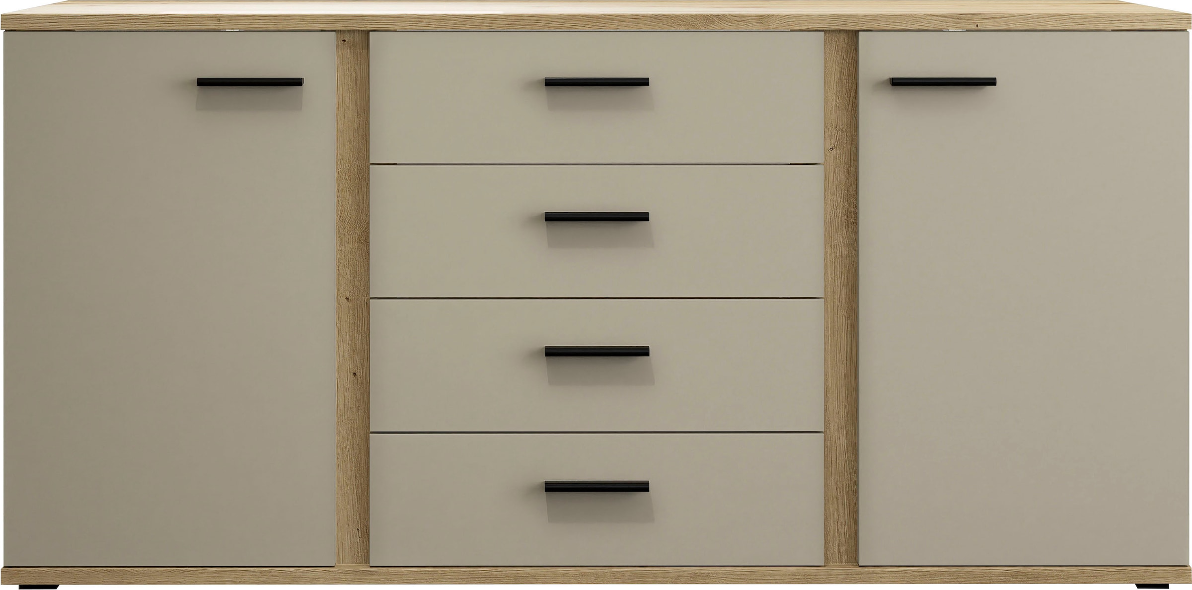 HBZ Sideboard »Kanada, BxHxT 170x84x40 cm«, (1 St.), Breite 170cm, Unterflurauszug, Melaminbeschichtung