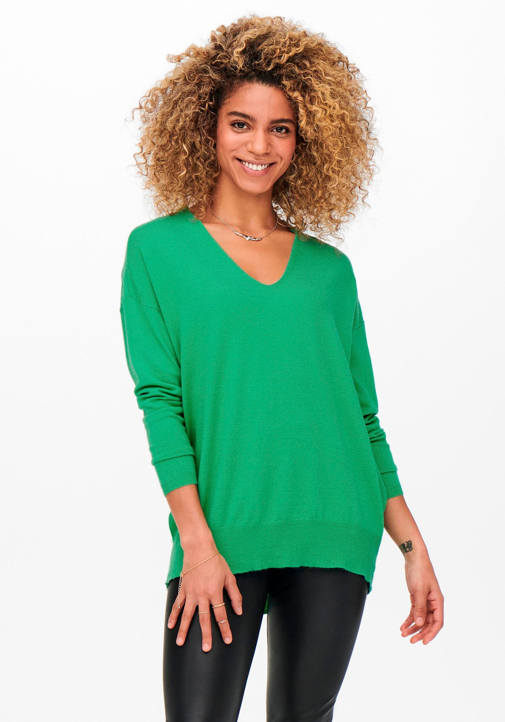 Image of Only V-Ausschnitt-Pullover »ONLLELY L/S LOOSE V-NECK PULLOVER« bei Ackermann Versand Schweiz