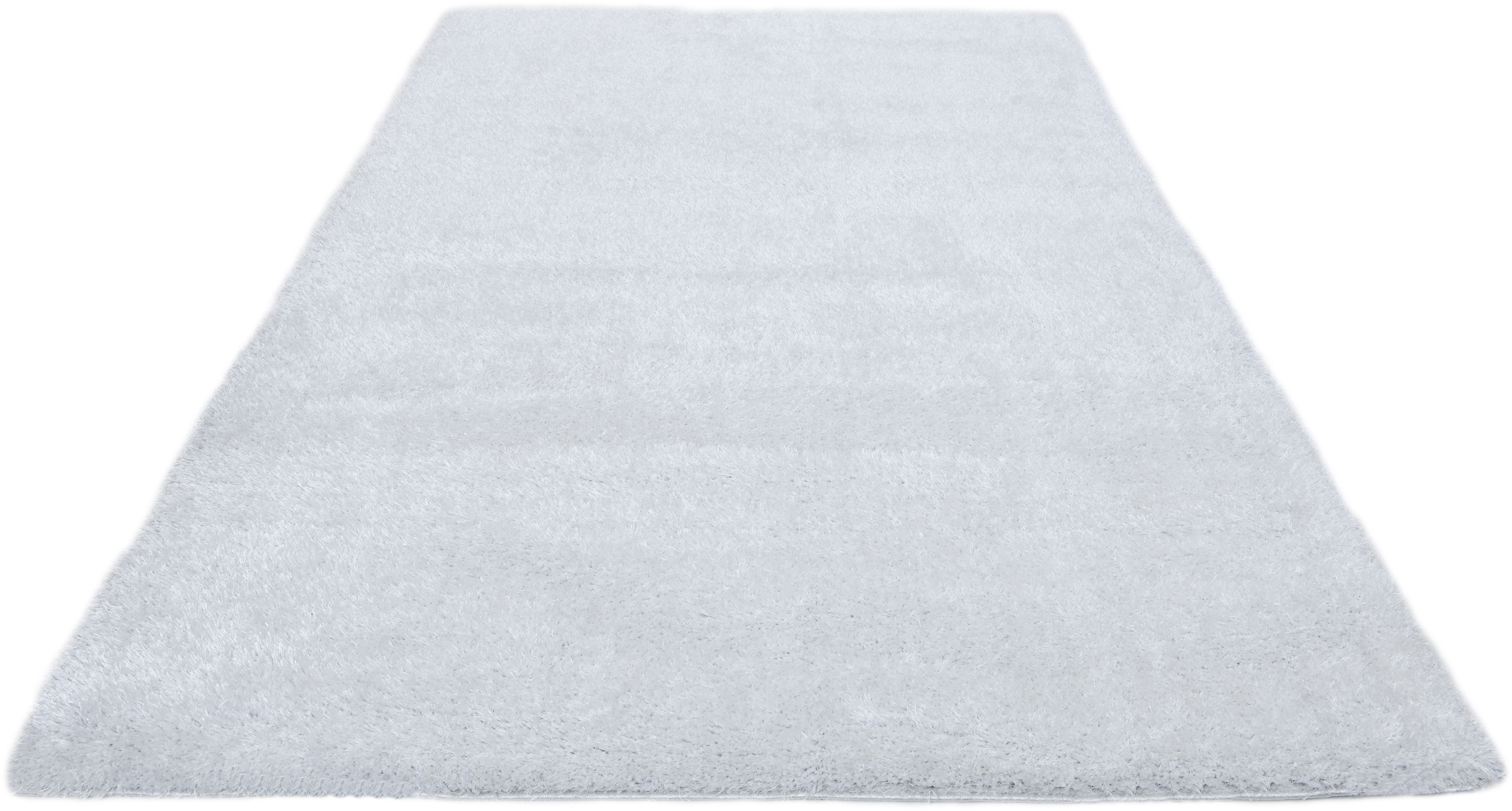 Home affaire Hochflor-Teppich »Malin«, rechteckig, Shaggy in Uni-Farben, einfarbig, leicht glänzend, besonders weich