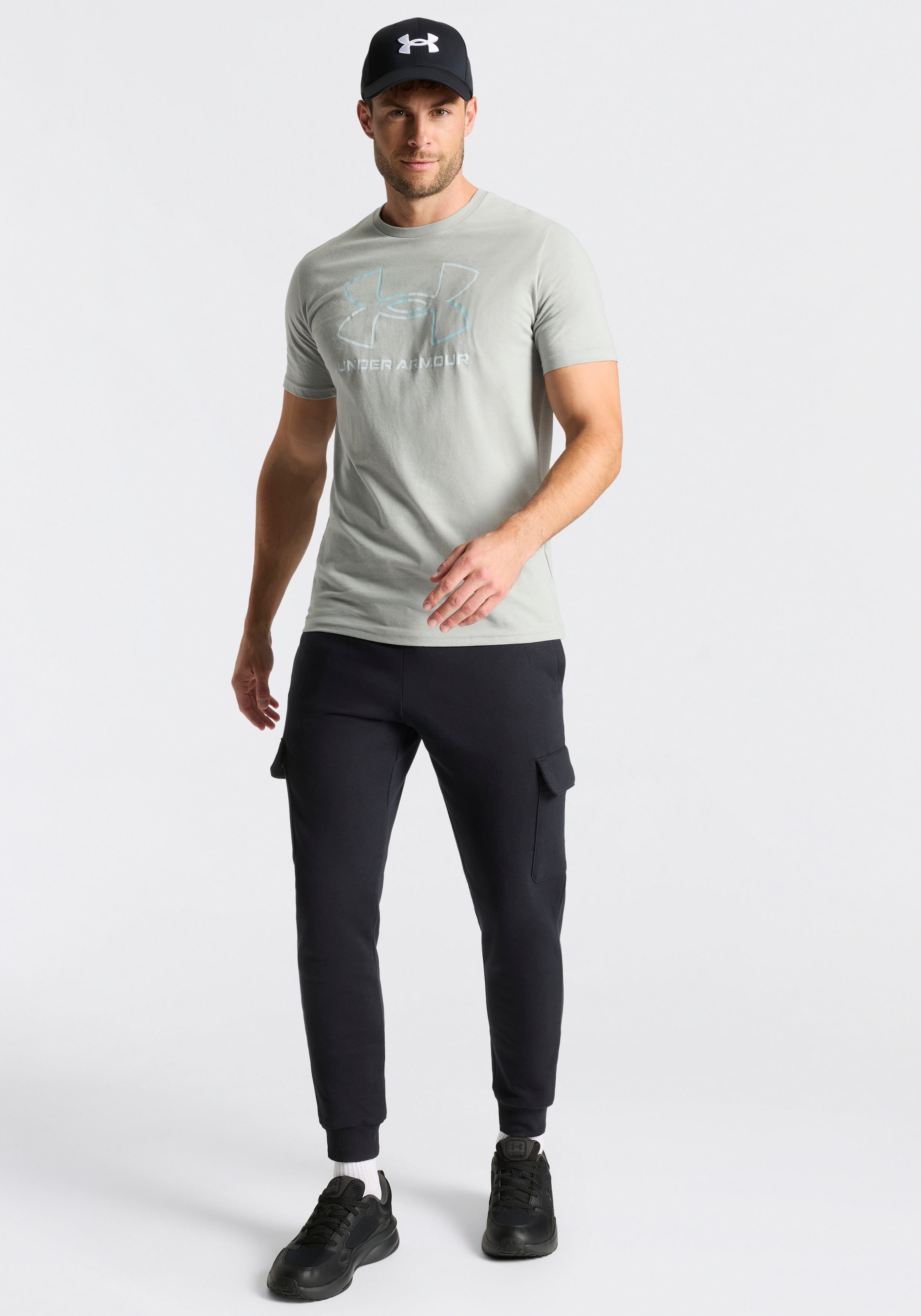 Image of Under Armour Jogginghose "UA RIVAL FLEECE CARGO JOGGER" für vielseitige Aktivitäten, aus Baumwolle und Polyester
