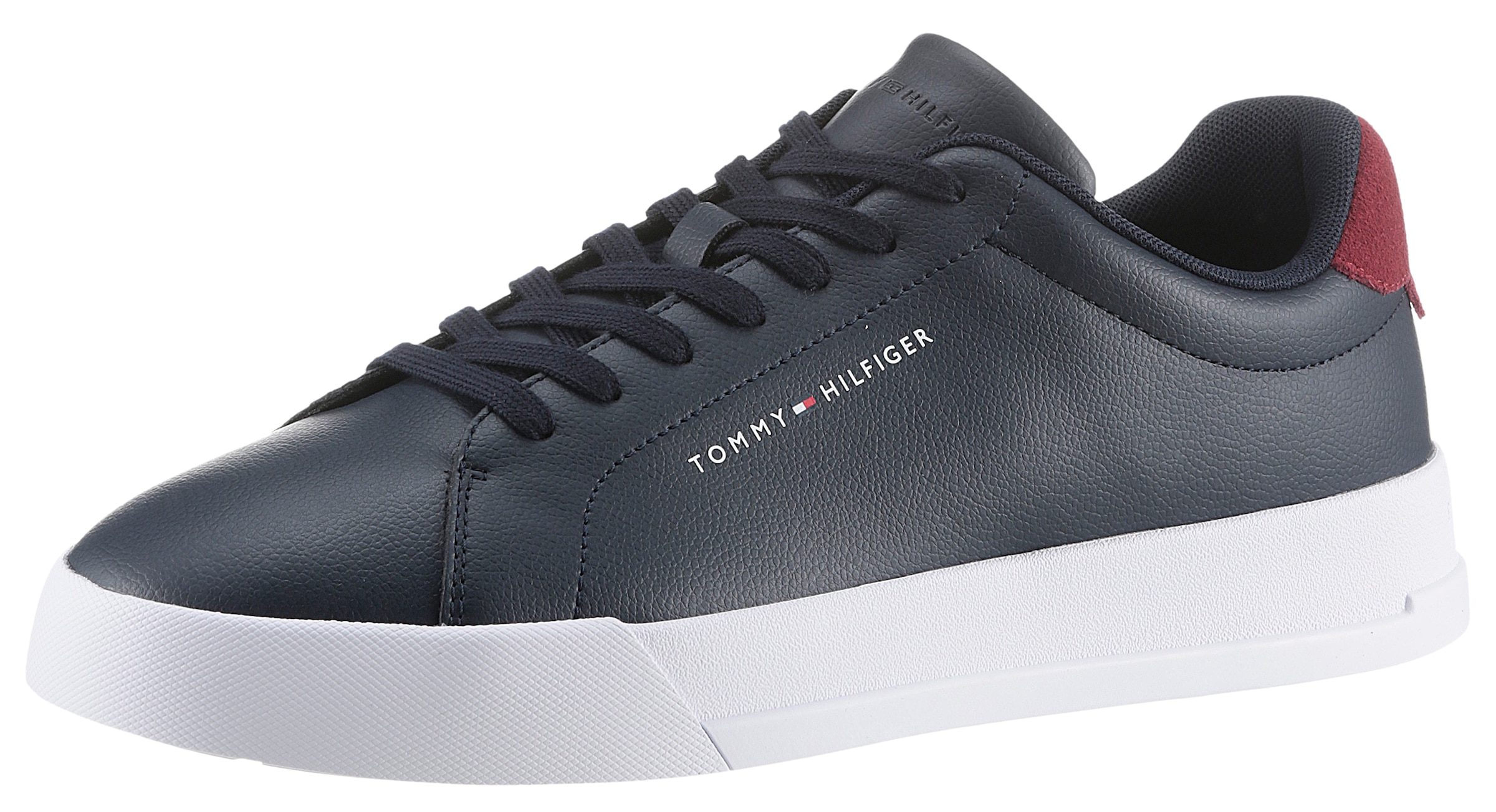 Plateausneaker »TH COURT LEATHER GRAIN ESS«, Freizeitschuh, Halbschuh, Schnürschuh mit...