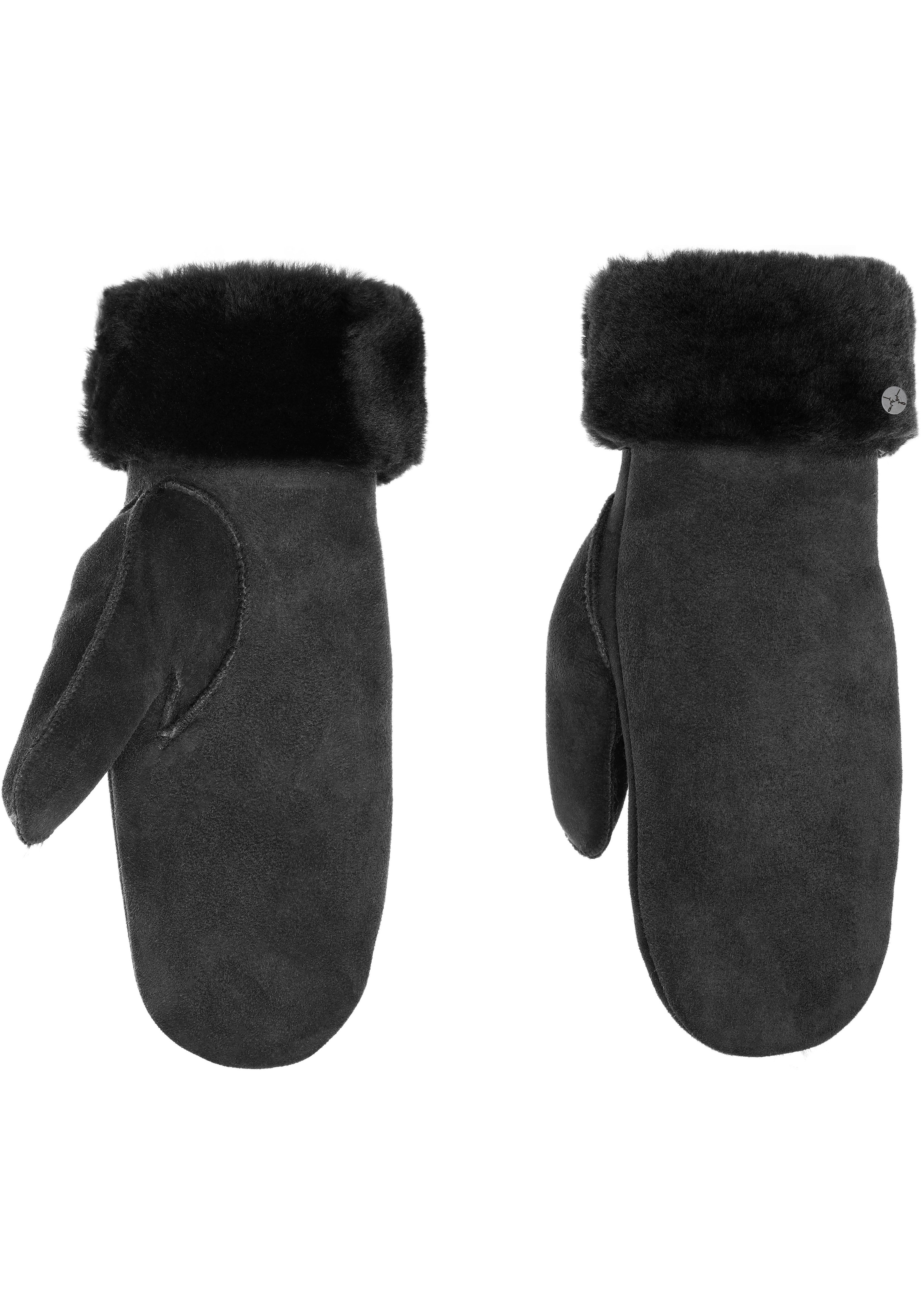 Image of PEARLWOOD Lederhandschuhe "FIONA" Velourleder, Fausthandschuh, warm gefüttert