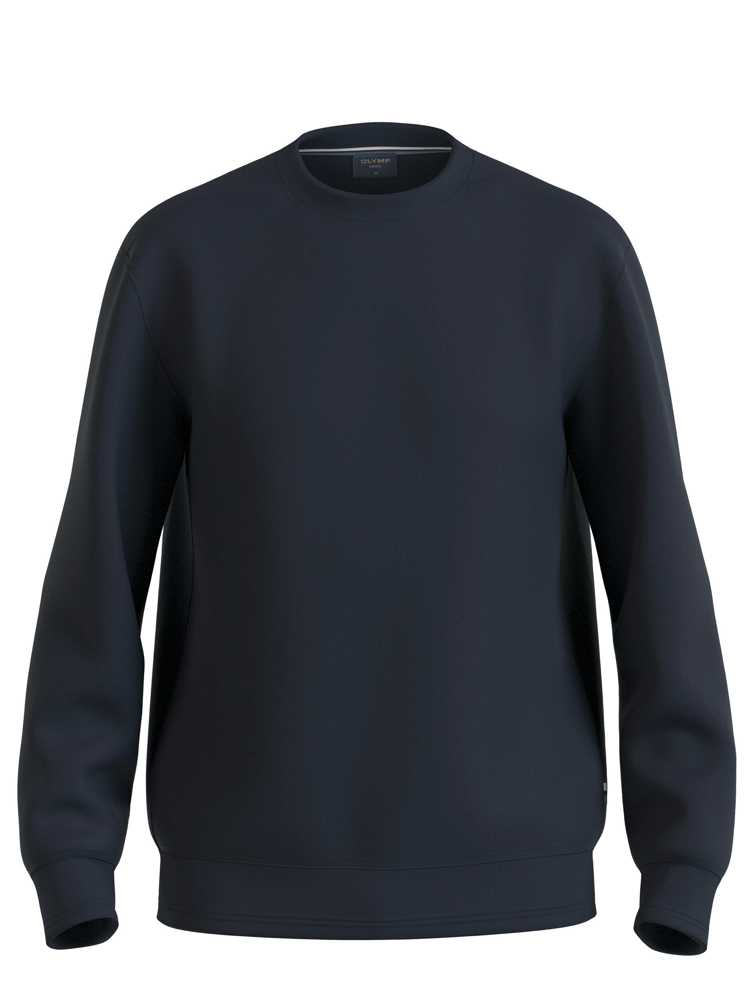 OLYMP Sweatshirt unifarben, Basic, Rundhals, regular fit