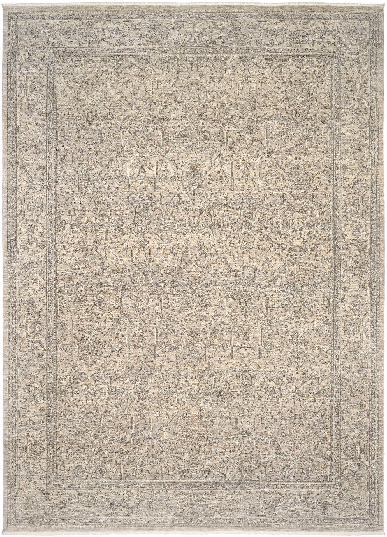 OCI DIE TEPPICHMARKE Teppich »GRAND FASHION 03«, rechteckig, 5 mm Höhe, Vintage Look, seitlich hochwertig gekettelt mit Fransen, Wohnzimmer