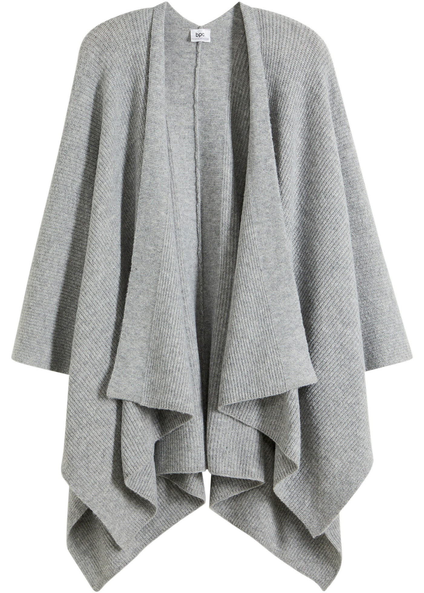 bonprix Poncho en tricot »Poncho« aus Polyester, Polyamid, Wolle und Elasthan, für vielseitige Anlässe