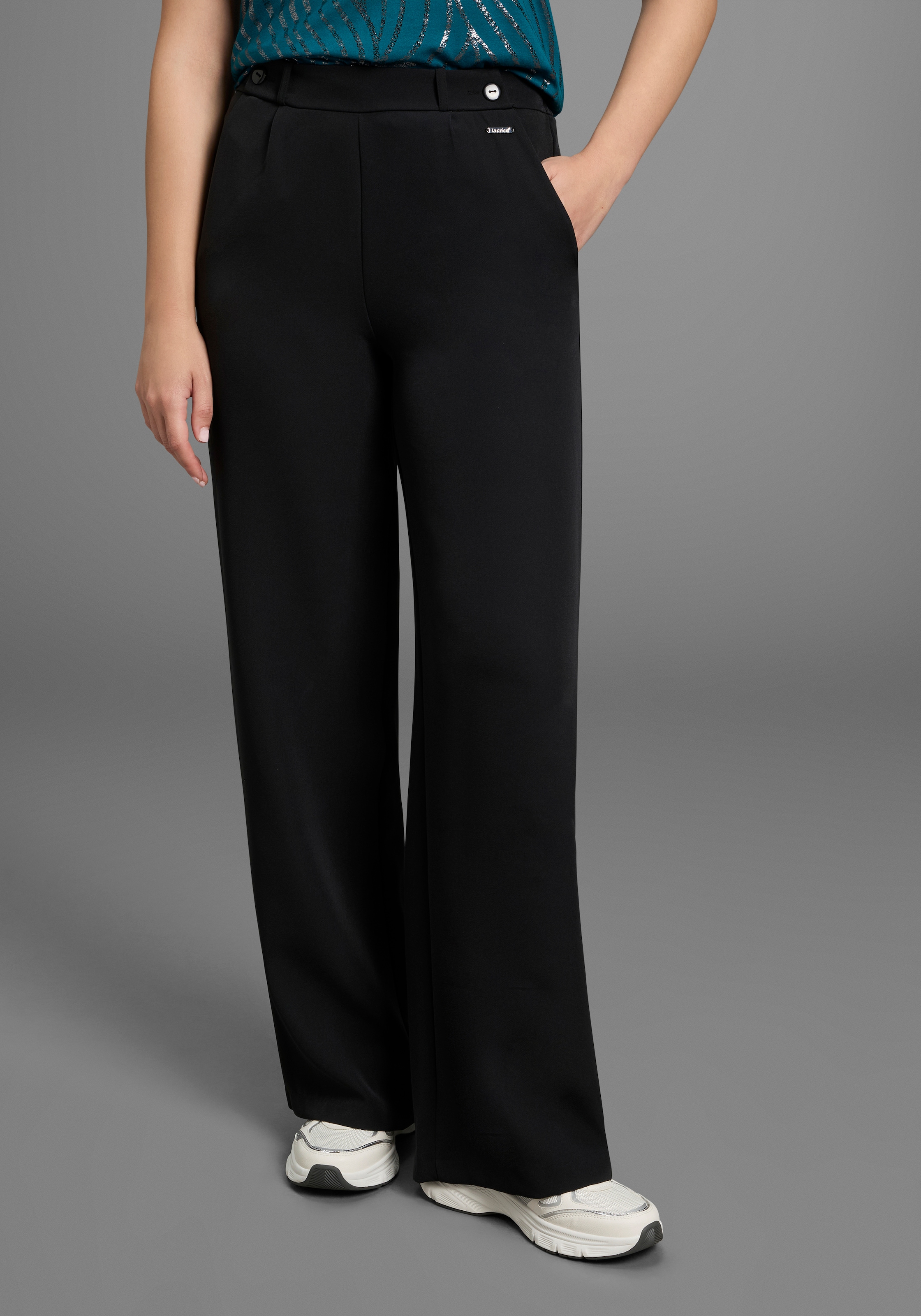 Image of Laura Scott Schlupfhose aus elastischer Ware mit Zierknöpfen am Bund