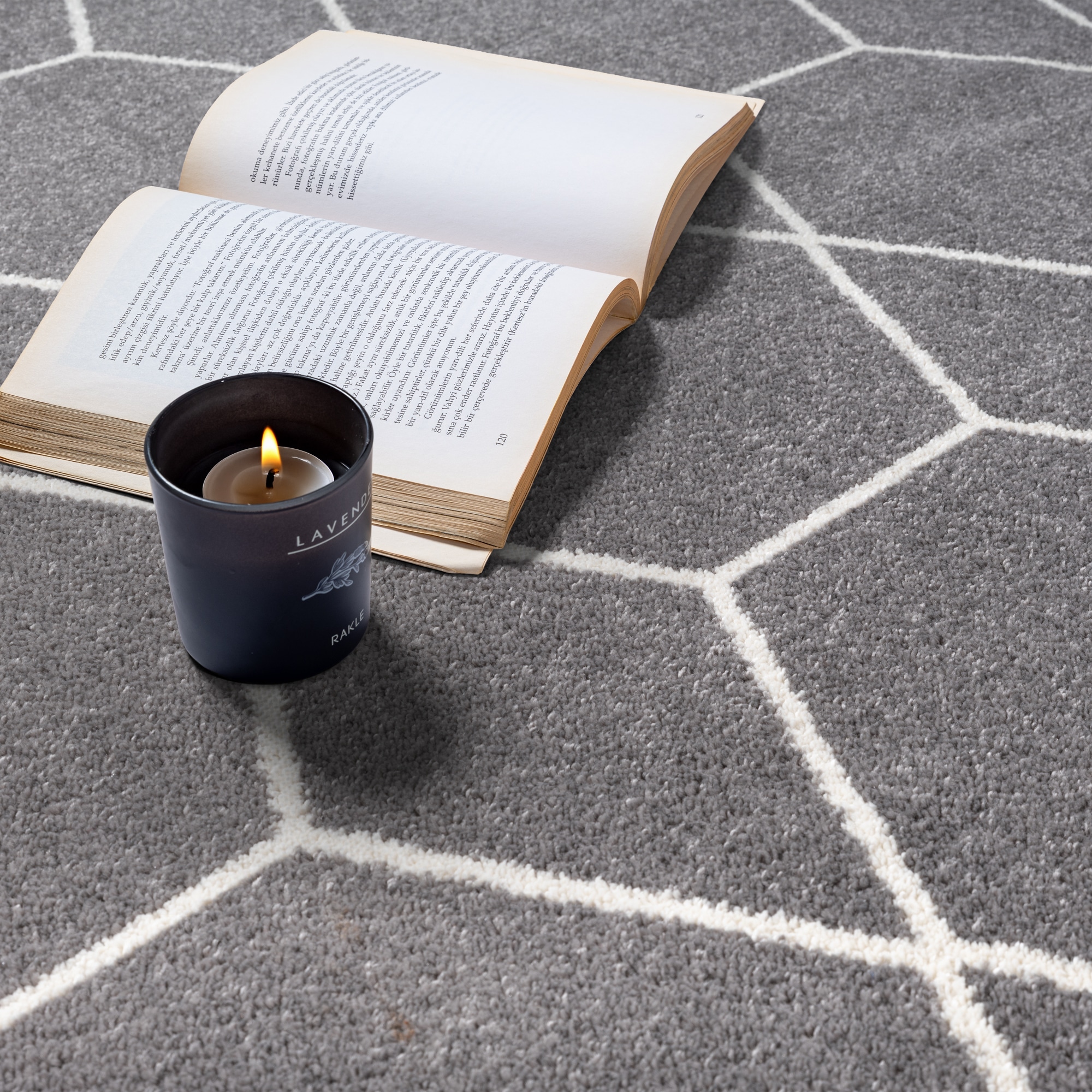 Sanat Tapis »Trellis , auch als Läufer und Rund« Rectangulaire 10 mm Höhe poils courts, scandinave, boho, grand choix de couleurs, toutes les pièces