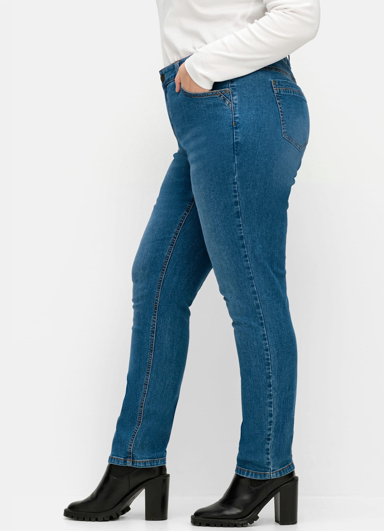 Sheego Bequeme Jeans, (1 tlg.)