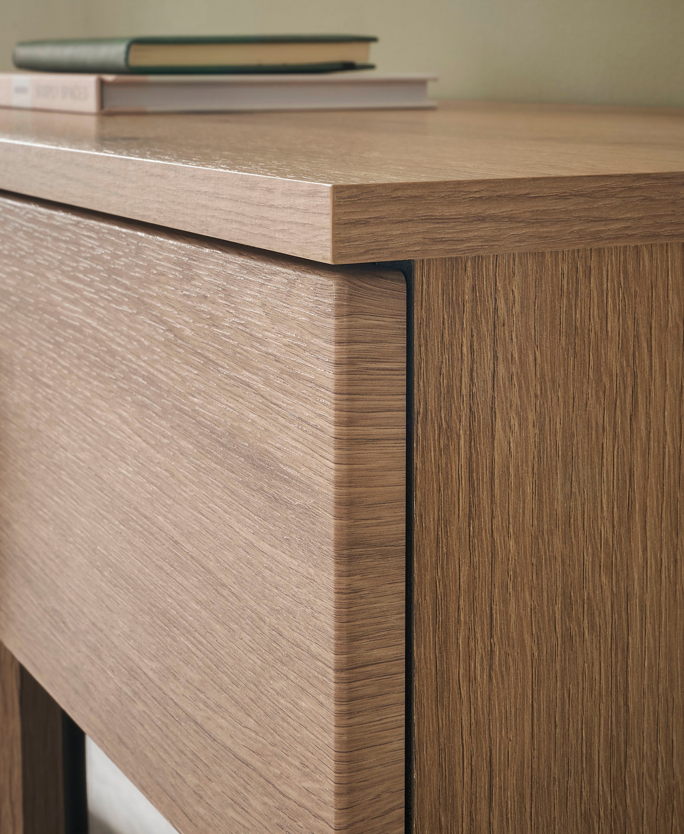 INOSIGN Sideboard »Cantara, moderner Schrank, Kommode in Eiche Evoke oder weiss«, schwarze Stangengriffe, ausreichend Stauraum, vielseitig einsetzbar