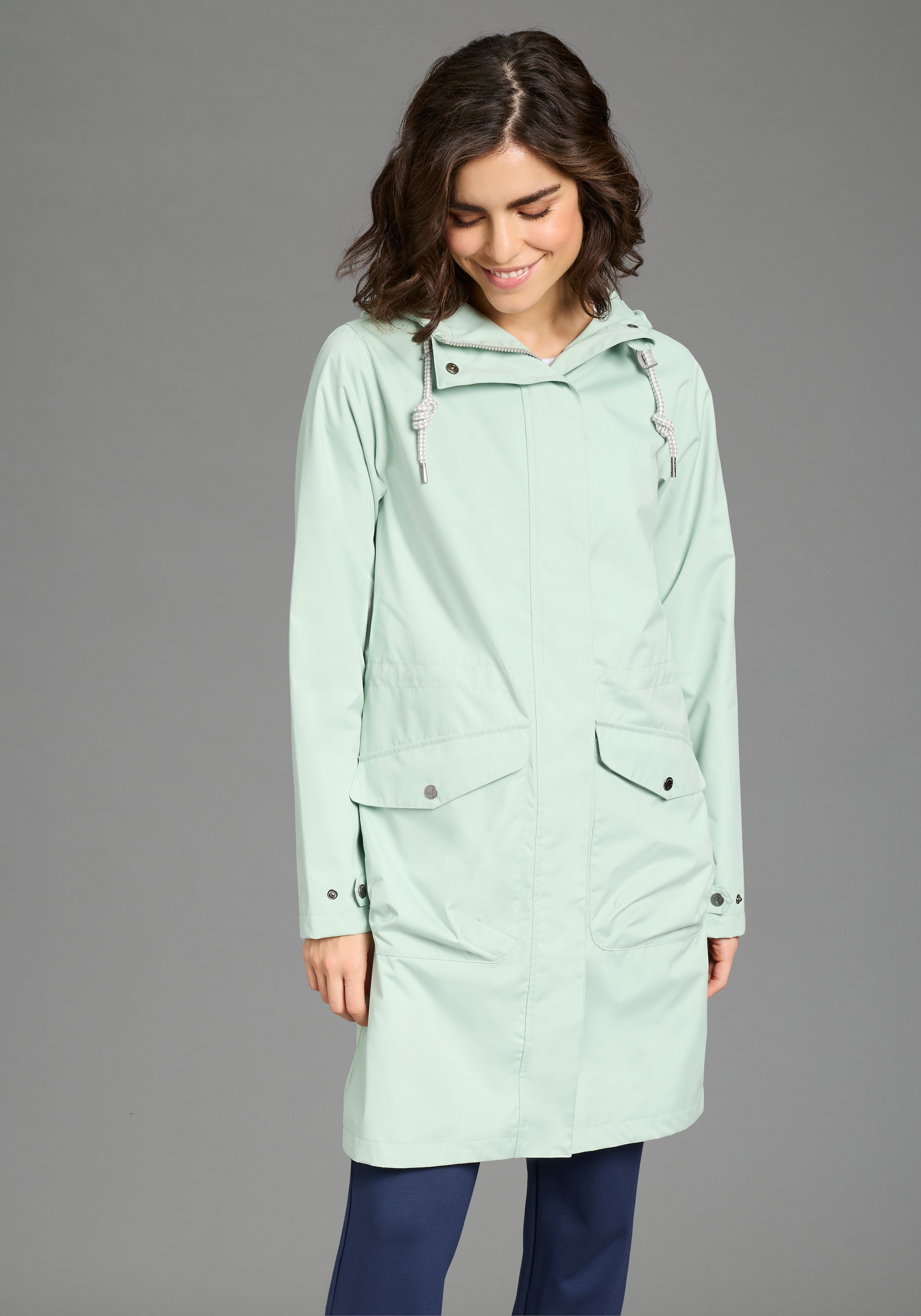 KangaROOS Parka fonctionnelle mit Kapuze mit Kapuze, mit gefütterter Kapuzenfütterung, Übergangsjacke