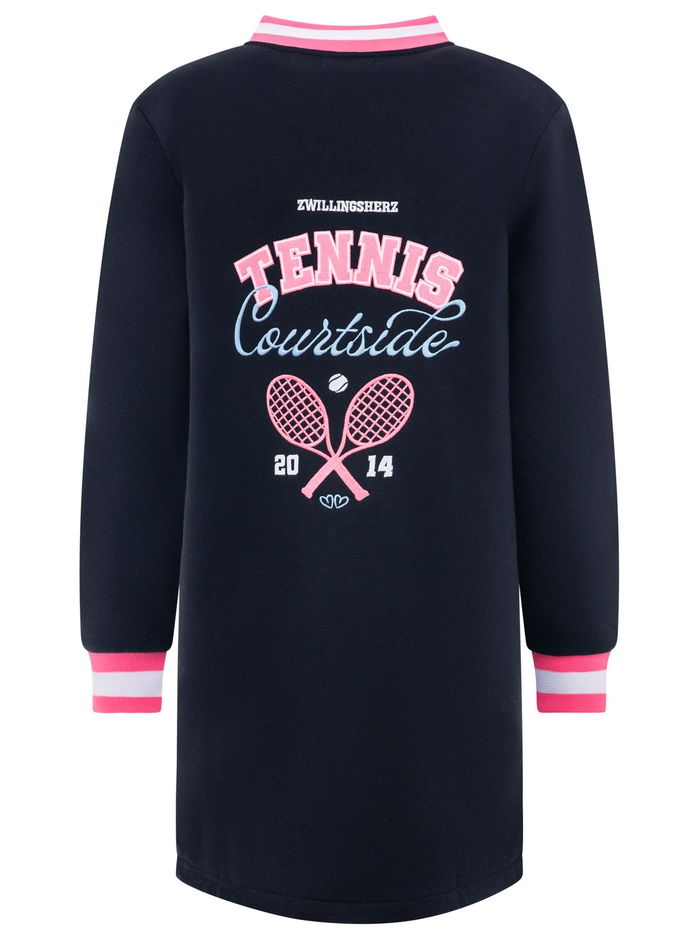 Zwillingsherz Kurzmantel »"Courtside"« Stickerei,Ressverschluss, elastische Bündchen