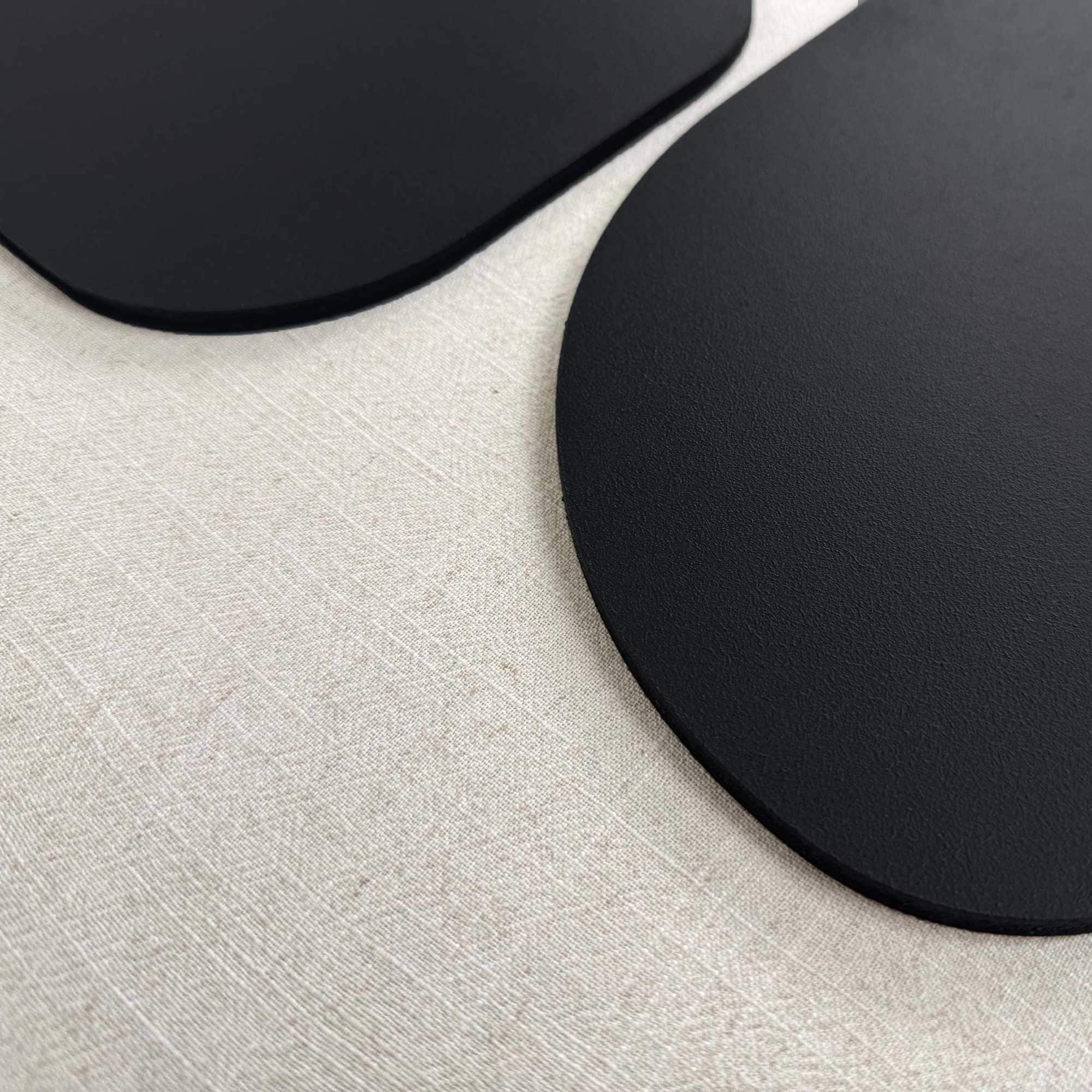 Reinders! Fresque murale »Organic Blocks schwarz« Wohnzimmer - Schwarz-Weiss - MDF - Abstrakt - 50x70 cm