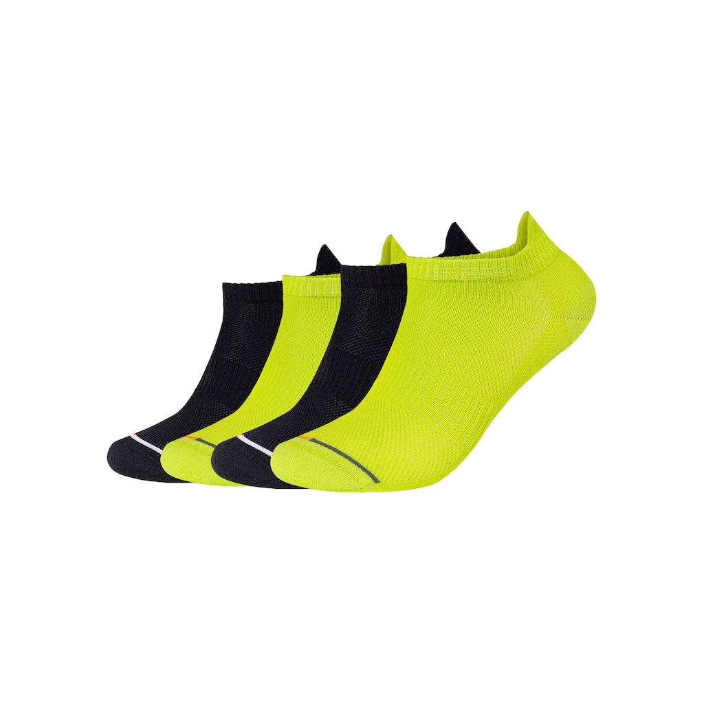 Camano Sneakersocken, (Packung, 4er-Pack), mit Micro-Plüsch an Ferse und Zehen