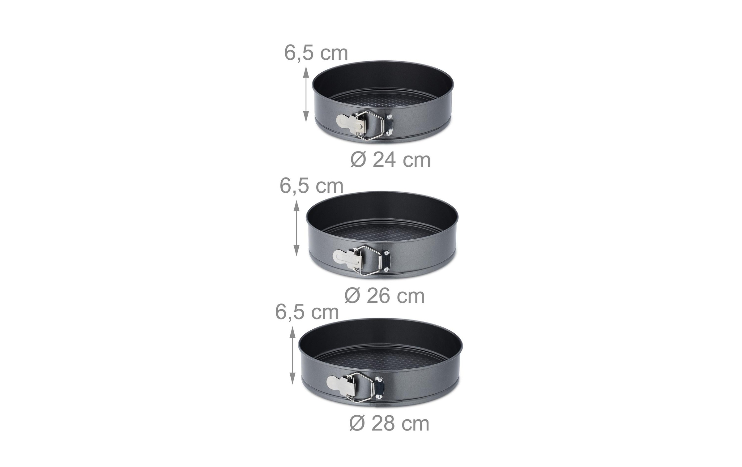 relaxdays Springform »24 cm/26 cm/28 cm«