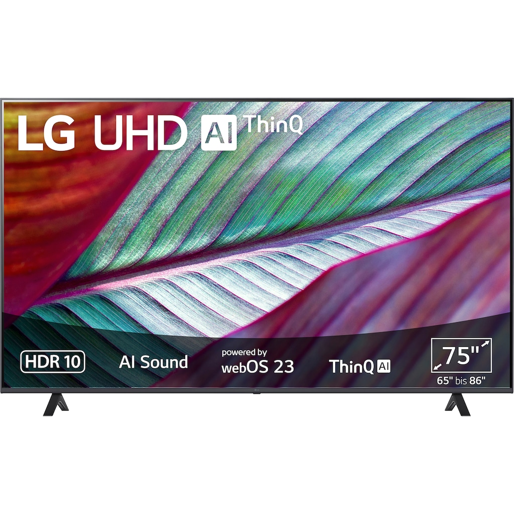LG LCD-LED Fernseher »75UR78006LK«, 189 cm/75 Zoll, 4K Ultra HD, Smart-TV, UHD,α5 Gen6 4K AI-Prozessor,HDR10,AI Sound,AI Brightness Control