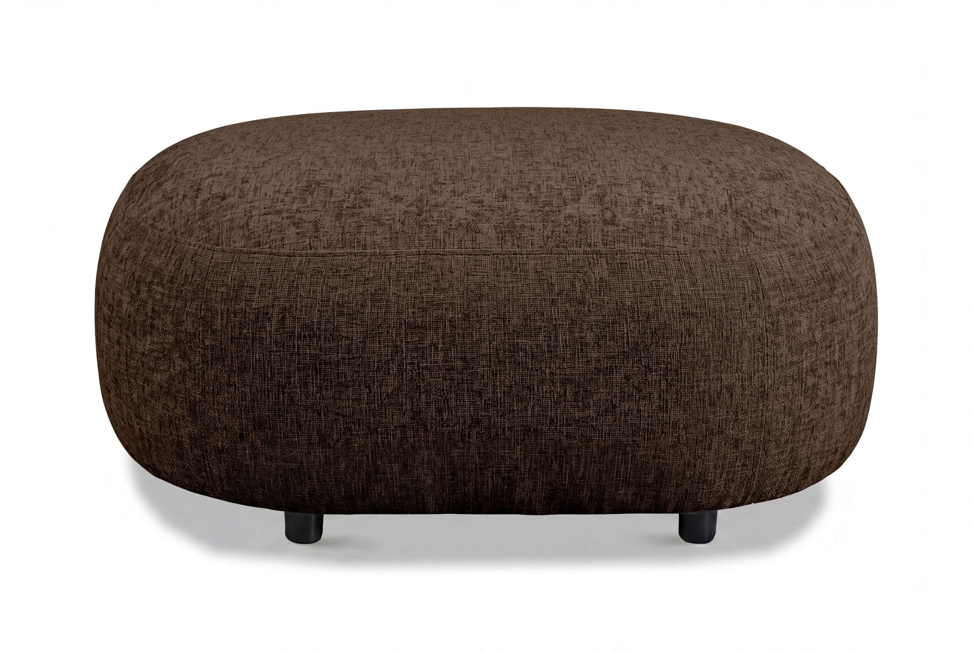 Home affaire Polsterhocker »OSTRUP, Naturtöne, Boucle oder Chenille« 90x64 cm, organische Form mit sanften Rundungen
