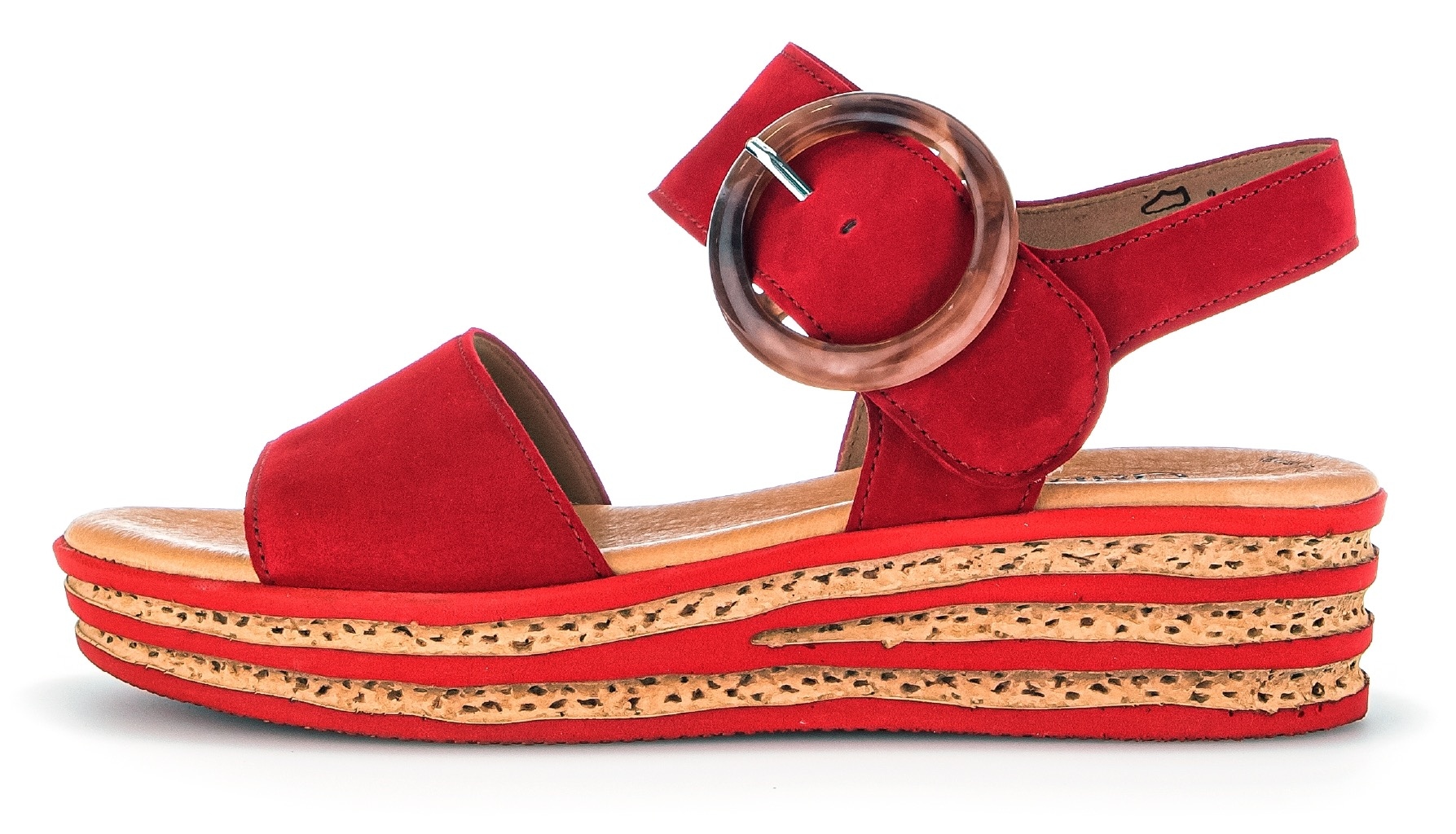 Gabor Keilsandalette, Plateau, Sommerschuh, Sandale mit trendigem Zierschnalle