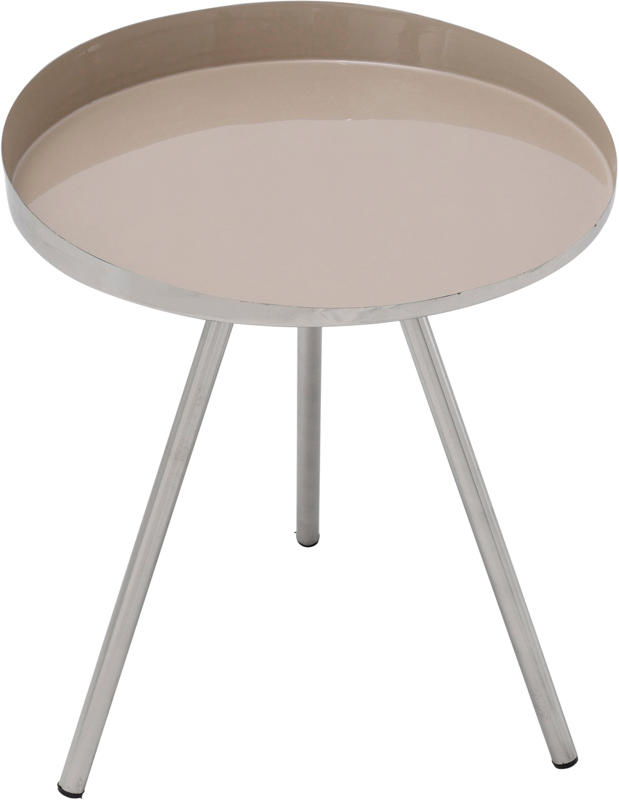 Image of Kayoom Beistelltisch "Morrison, runder Beistelltisch, edler Look" 1 Stk. tlg. Dekorativ, glanzvolle Lackierung, stilvolles Design