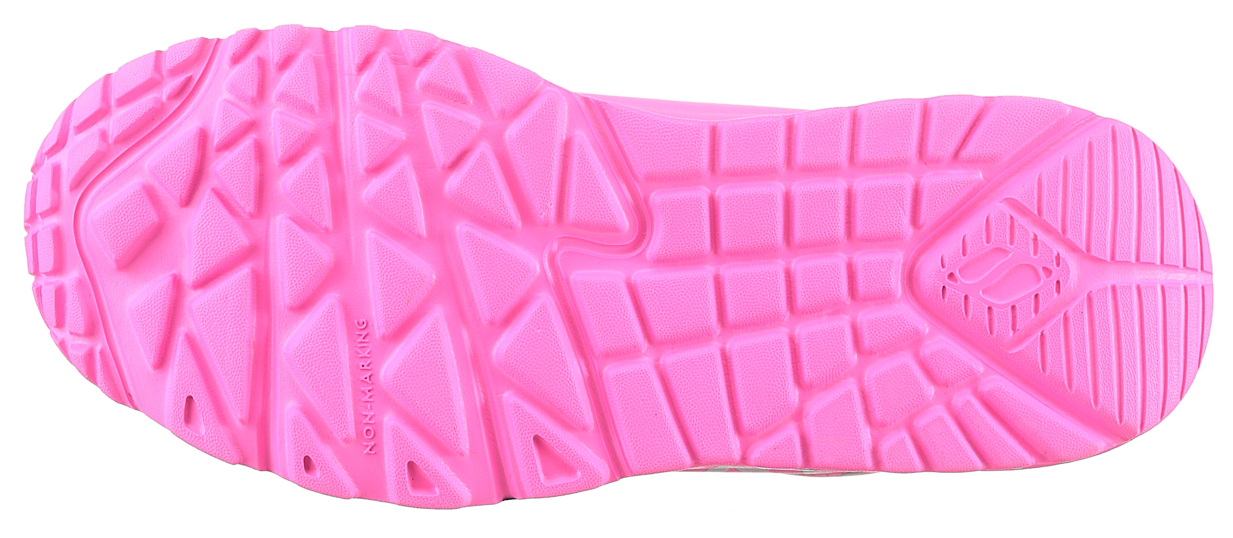 Skechers Sneaker »UNO LITE-METALLIC LOVE«  , Keil,-Schnürschuh, Skech-Air Funktion, Grössenschablone zum Download