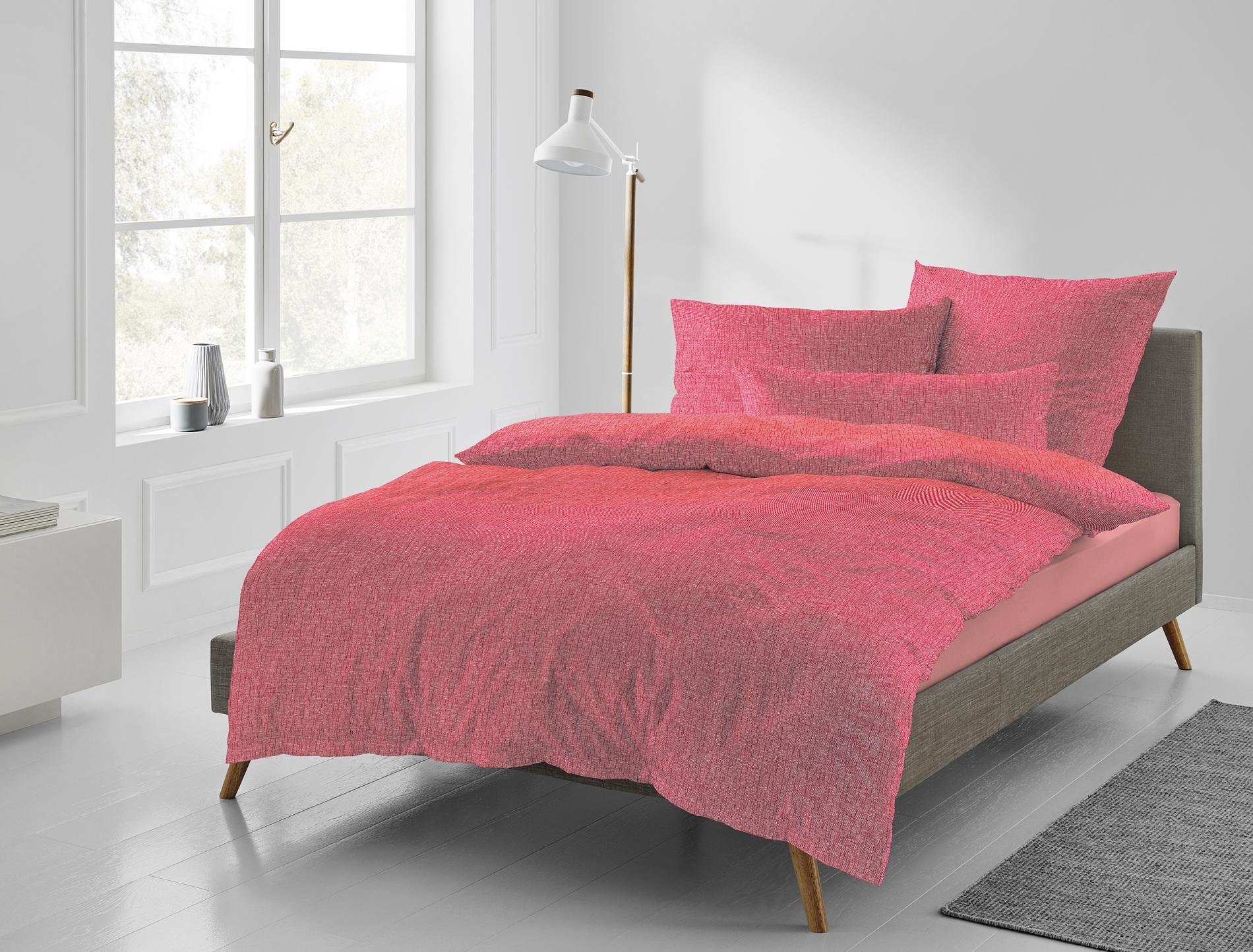 Irisette Bettwäsche »Carla in Gr. 135x200, 155x220 oder 200x200 cm«, Bettwäsche aus Baumwolle, Bettwäsche mit Reissverschluss