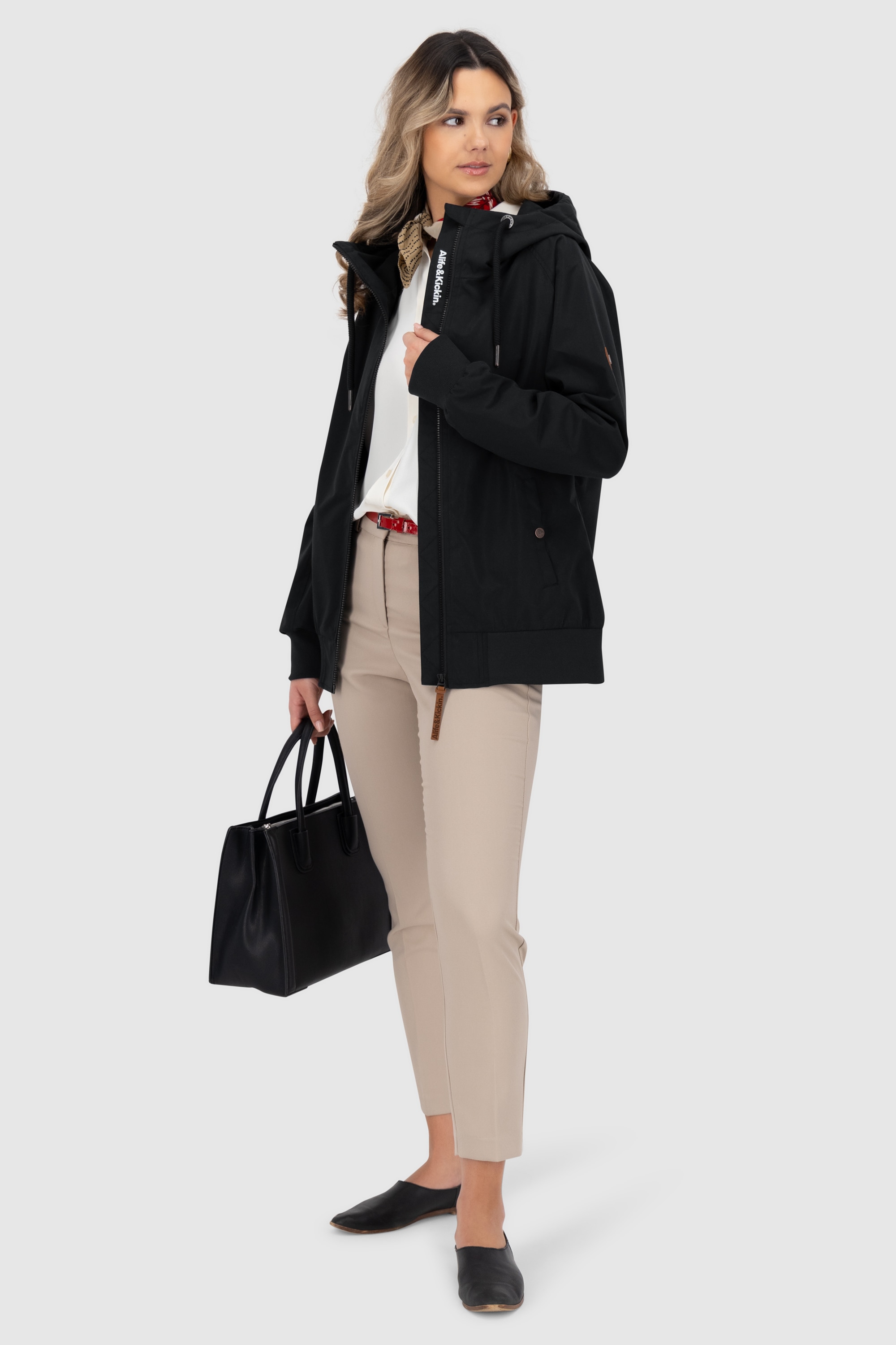 Alife & Kickin Outdoorjacke »RenitaAKA« mit Kapuze mit Kapuze in bequemen Fit