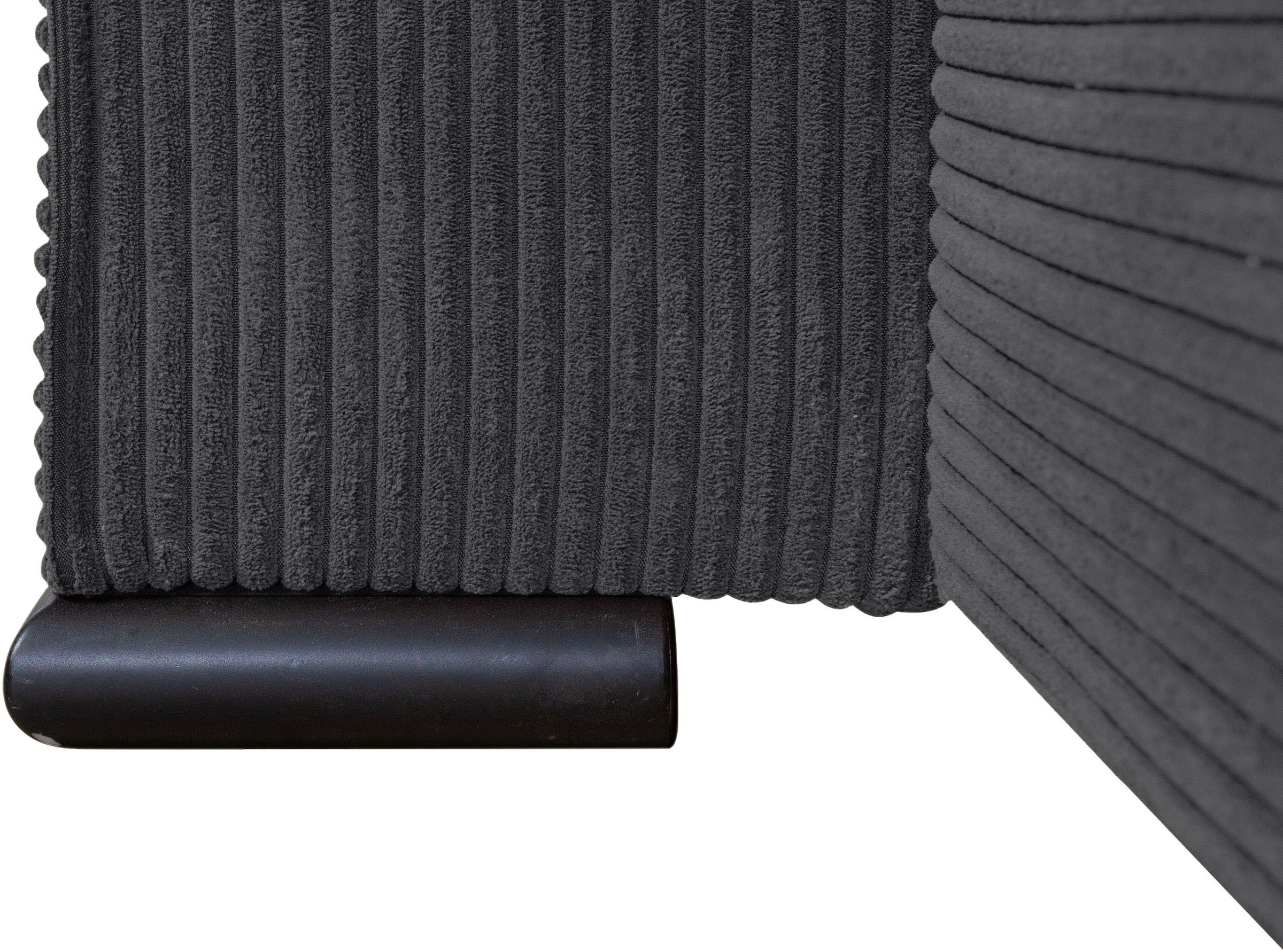 COLLECTION AB Wohnlandschaft »Manhattan U-Form, B: 313 cm, in Breit- oder Normalcord« mit Bettfunktion, Bettkasten & Zierkissen, Federkern